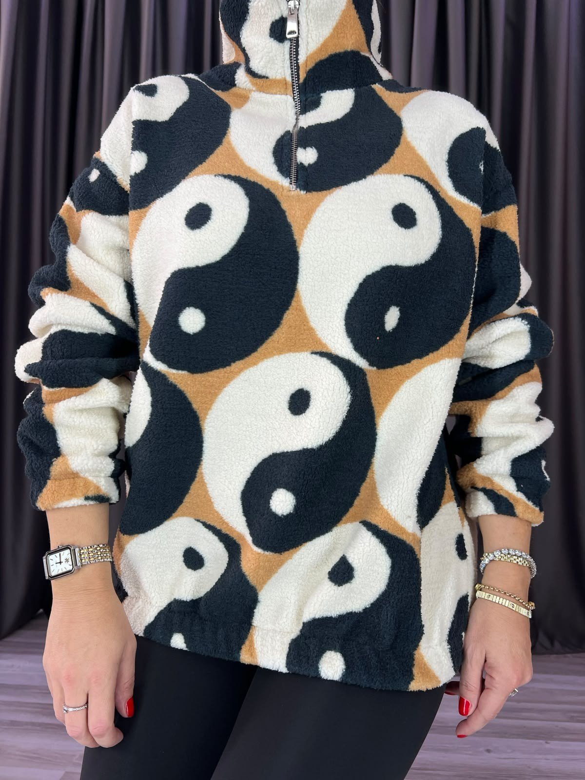 Renkli Teddy Sweatshirt