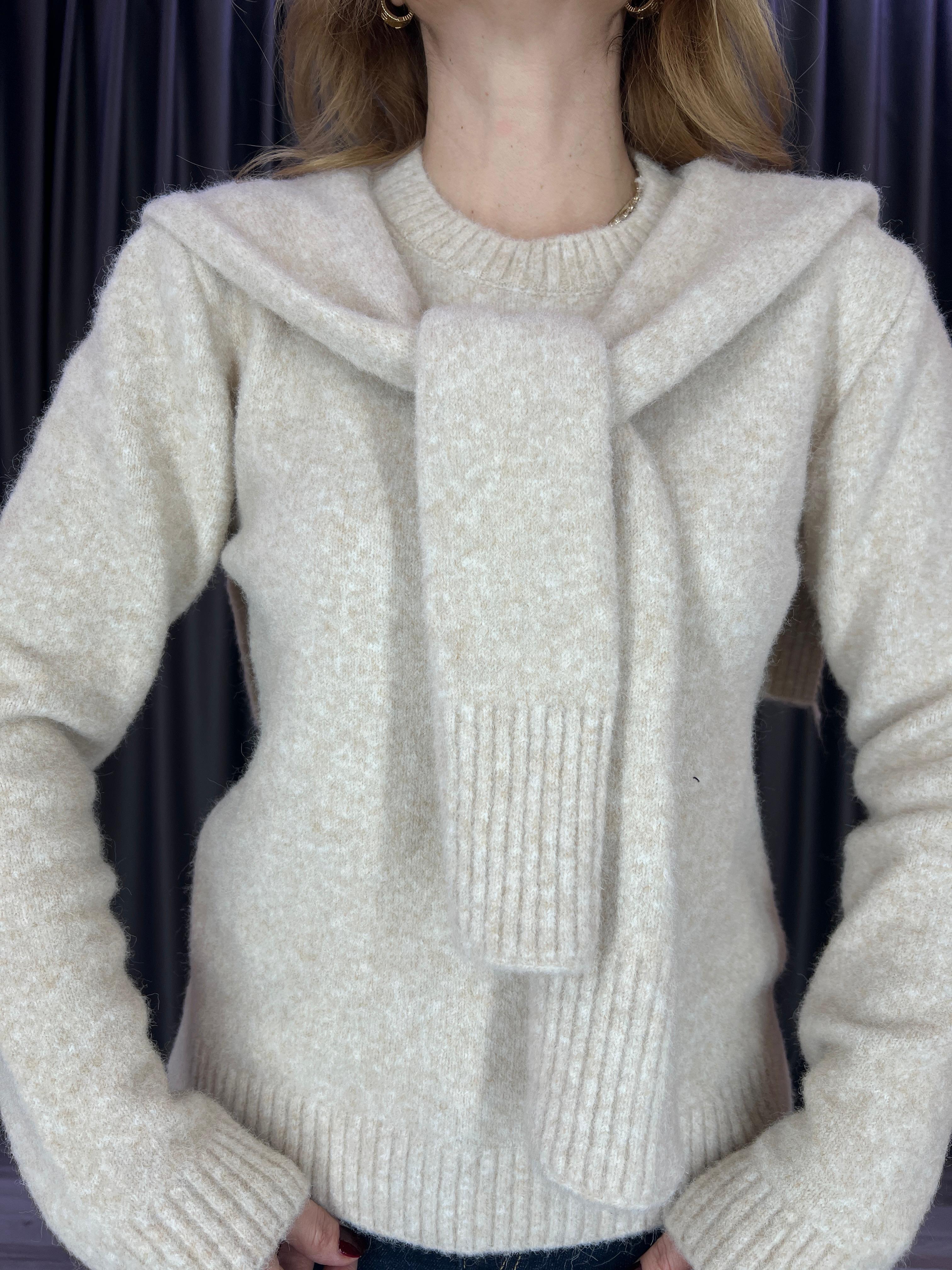 Şallı Model Şardonlu Vizon Kazak