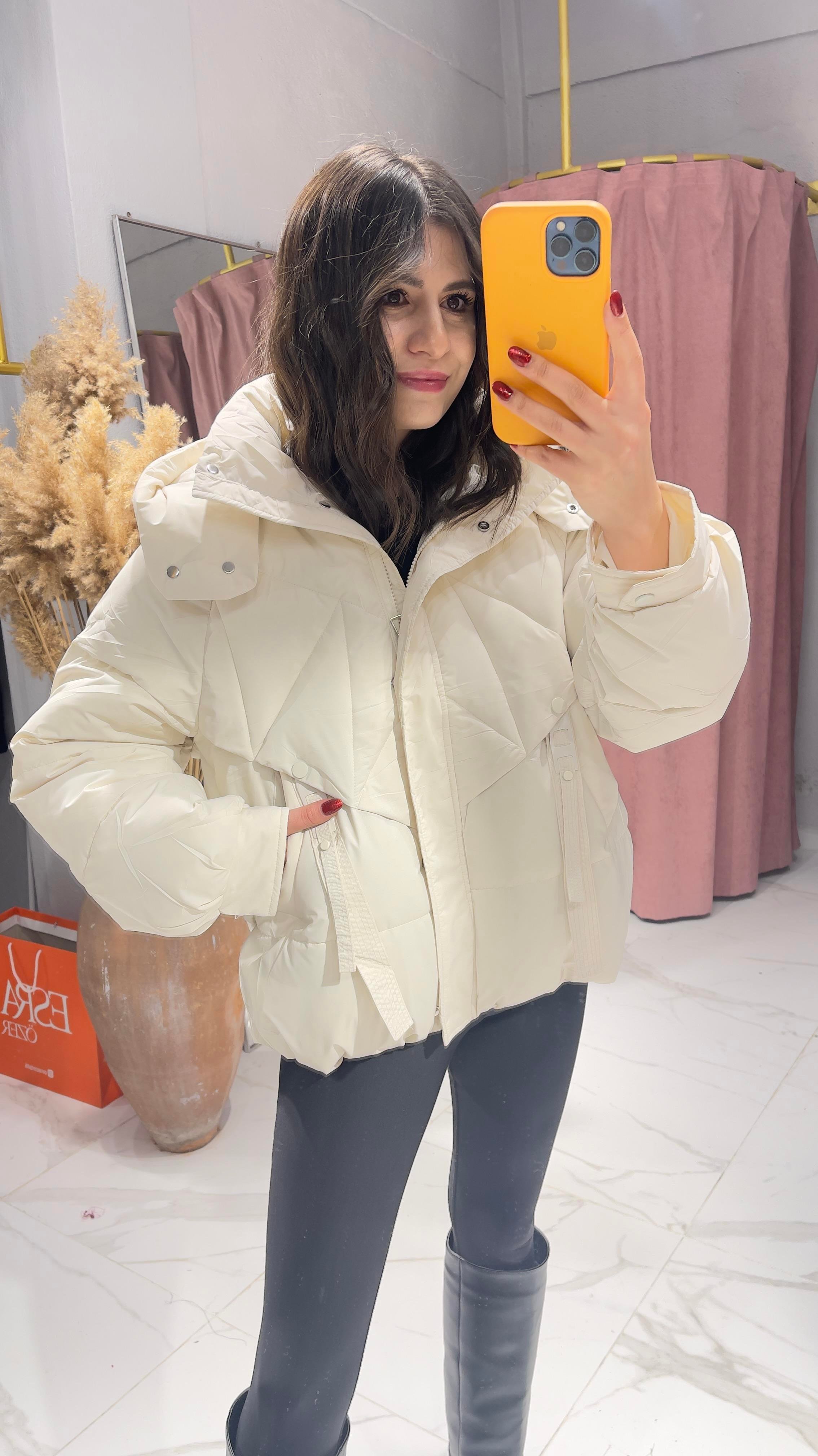 TASARIM MODEL ŞİŞME MONT-EKRU