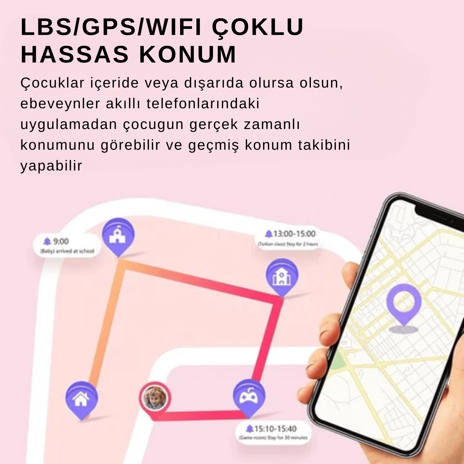 JR-20 TİGER SMART WATCH PEMBE