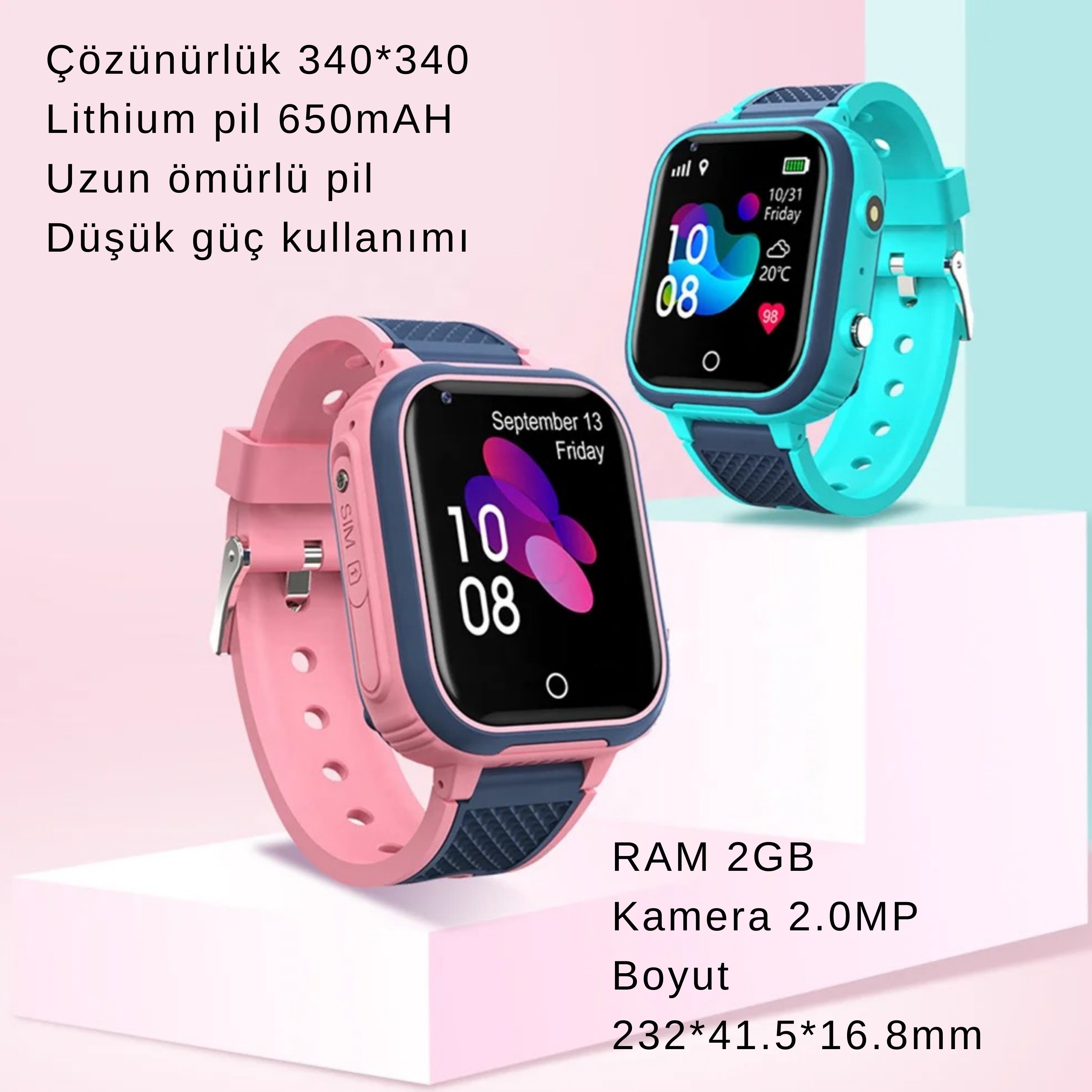 JR-20 TİGER SMART WATCH YEŞİL