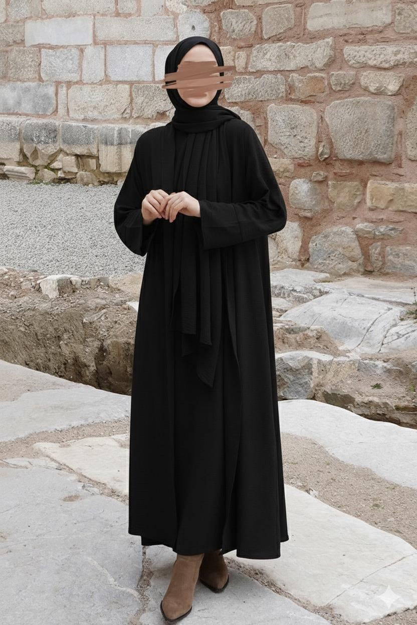 Ande Tesettür, Ala Abaya Takım, Ala Abaya Takım-Siyah