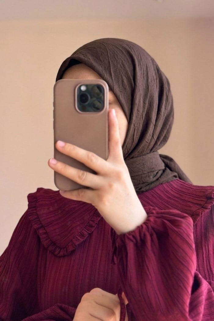 Ande Tesettür, Bambu Kraş Eşarp, Bambu Kraş Eşarp - Acı kahve