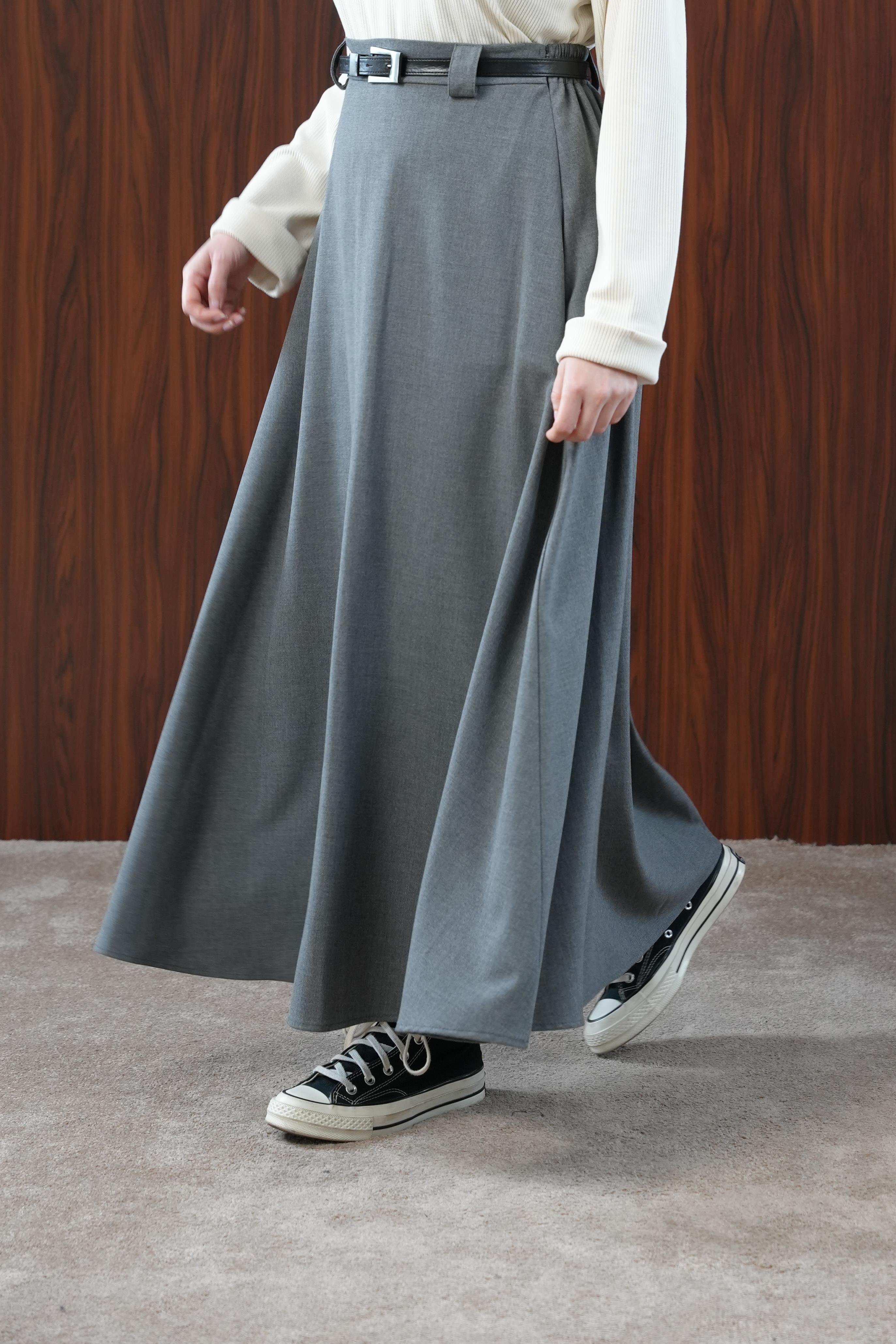 Ande Tesettür, Basic Kloş Etek, Basic Kloş Etek - Antrasit