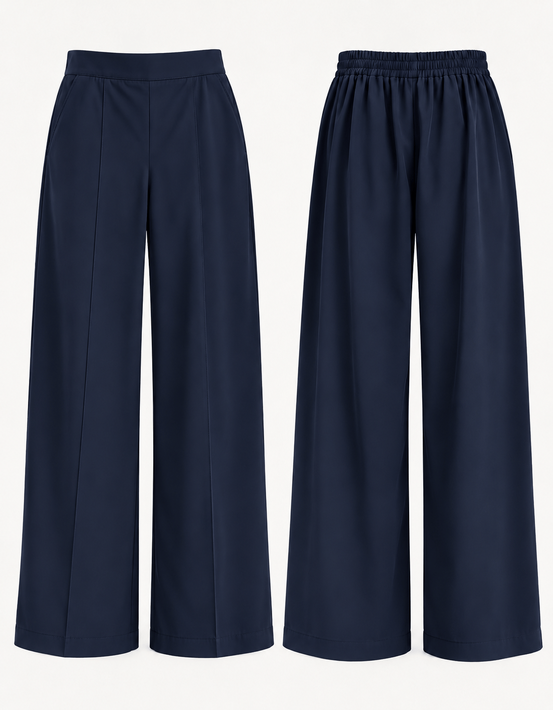 Ande Tesettür, Bol Paça Krep Pantolon, Bol Paça Krep Pantolon - Lacivert