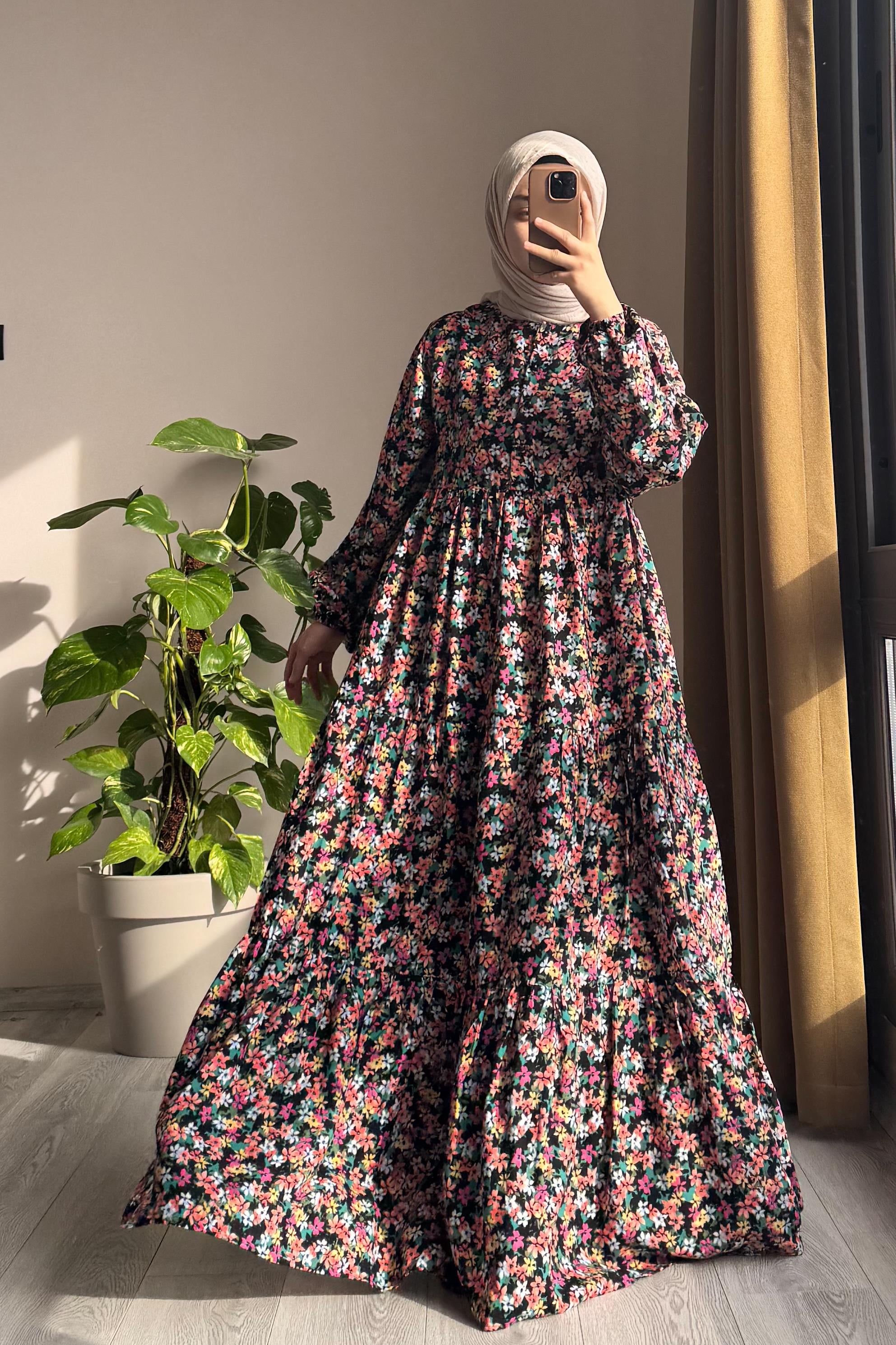 ANDE TESETTÜR, Çiçek Bahçesi Elbise, Çiçek Bahçesi Elbise- 0017