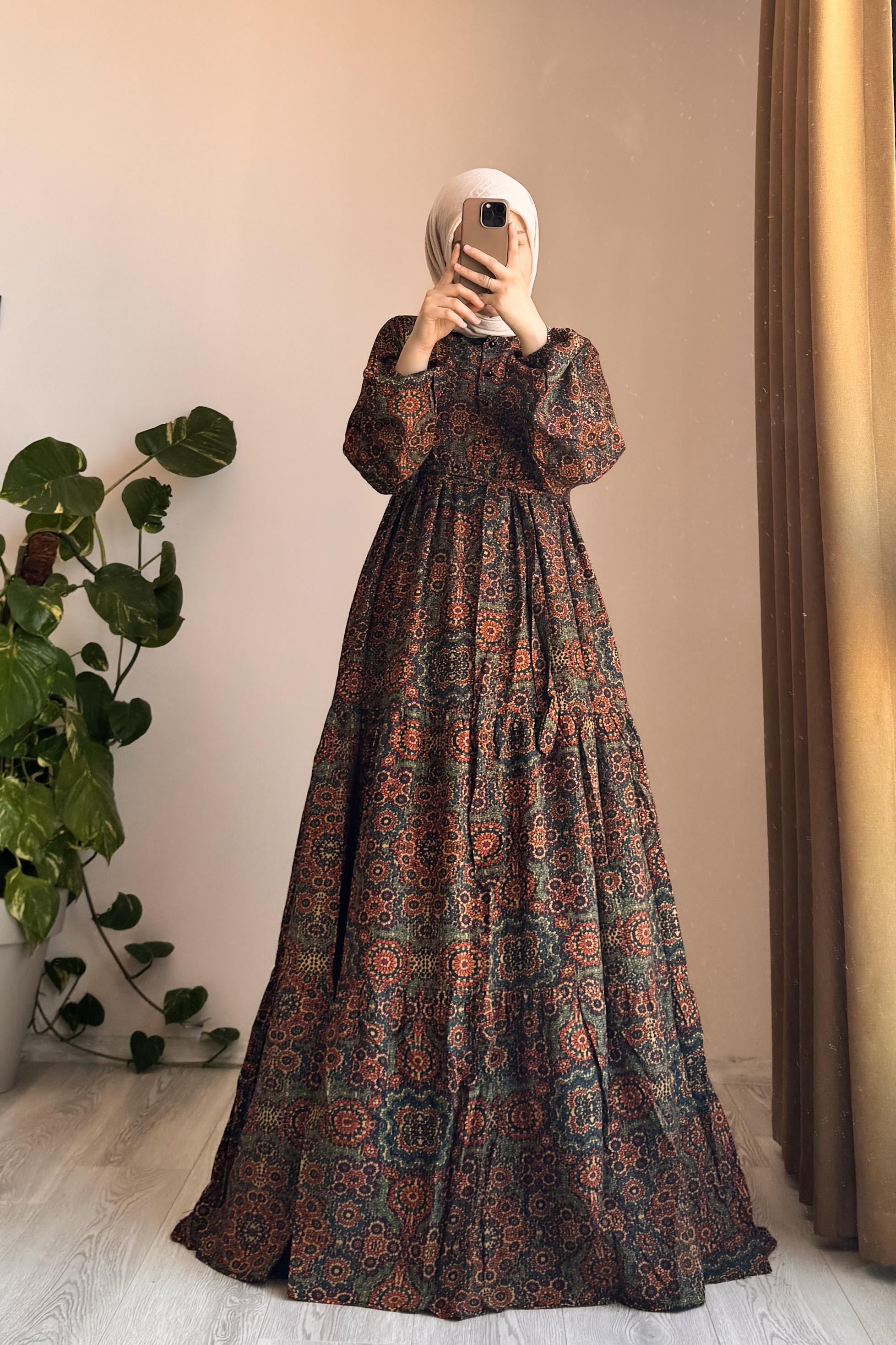 ANDE TESETTÜR, Çiçek Bahçesi Elbise, Çiçek Bahçesi Elbise- 0022