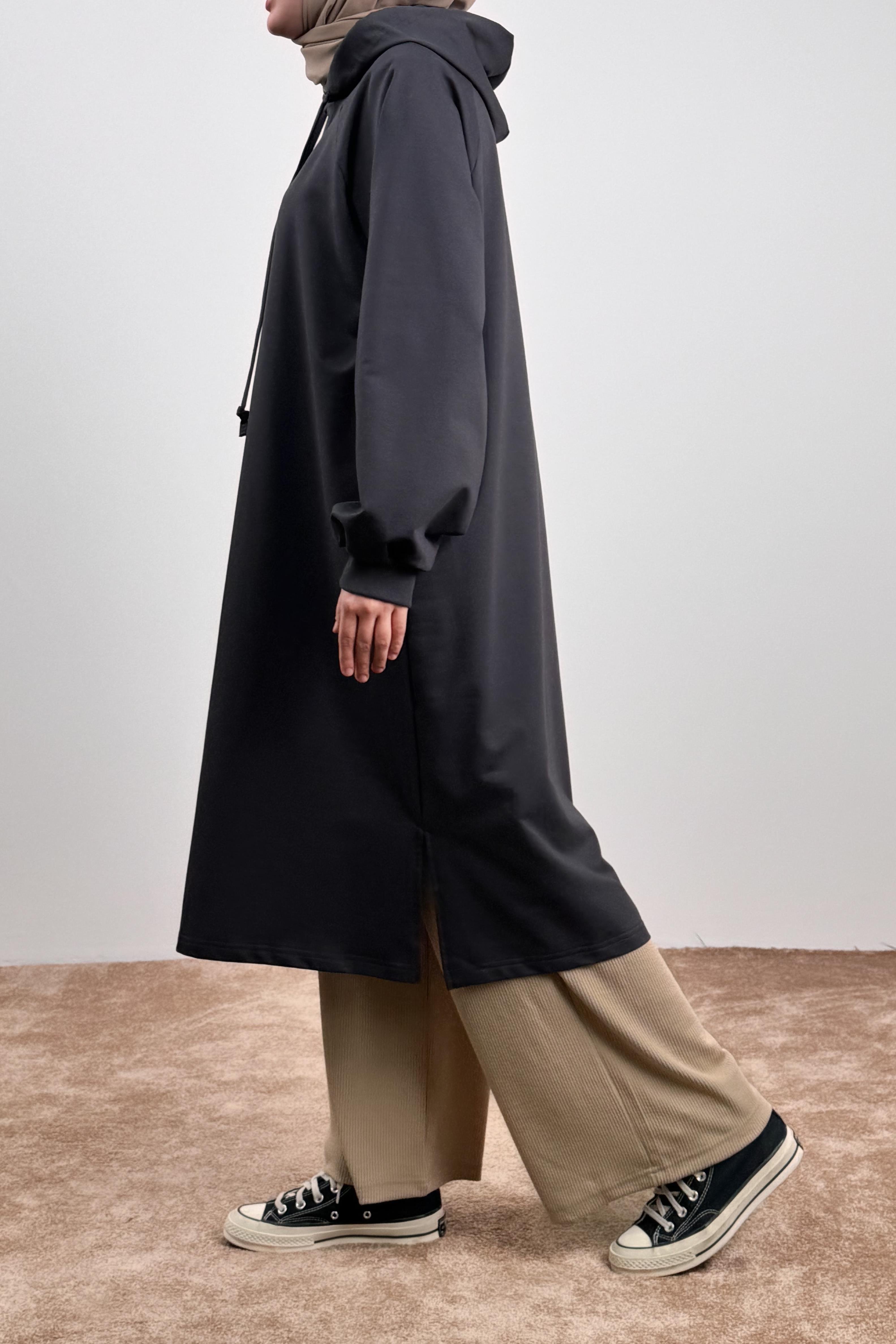 Ande Tesettür, Classic Uzun Tunik, Classic Uzun Tunik - Antrasit