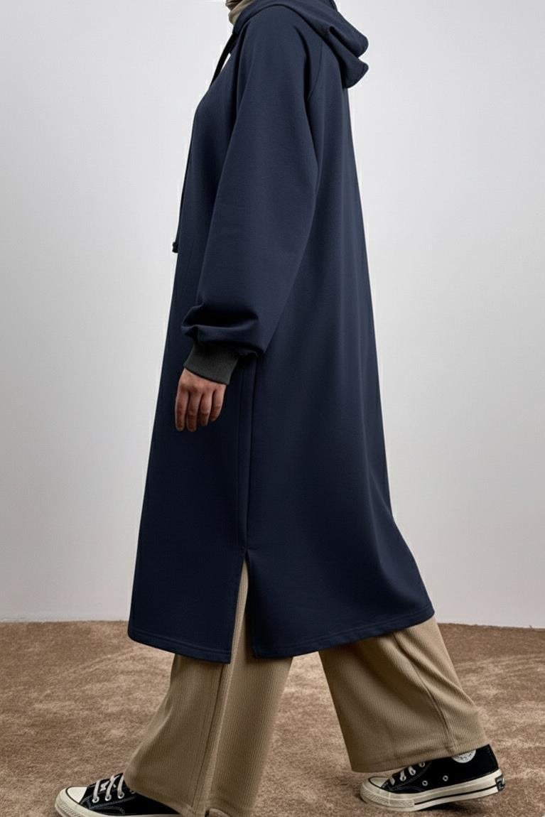 Ande Tesettür, Classic Uzun Tunik, Classic Uzun Tunik - Lacivert