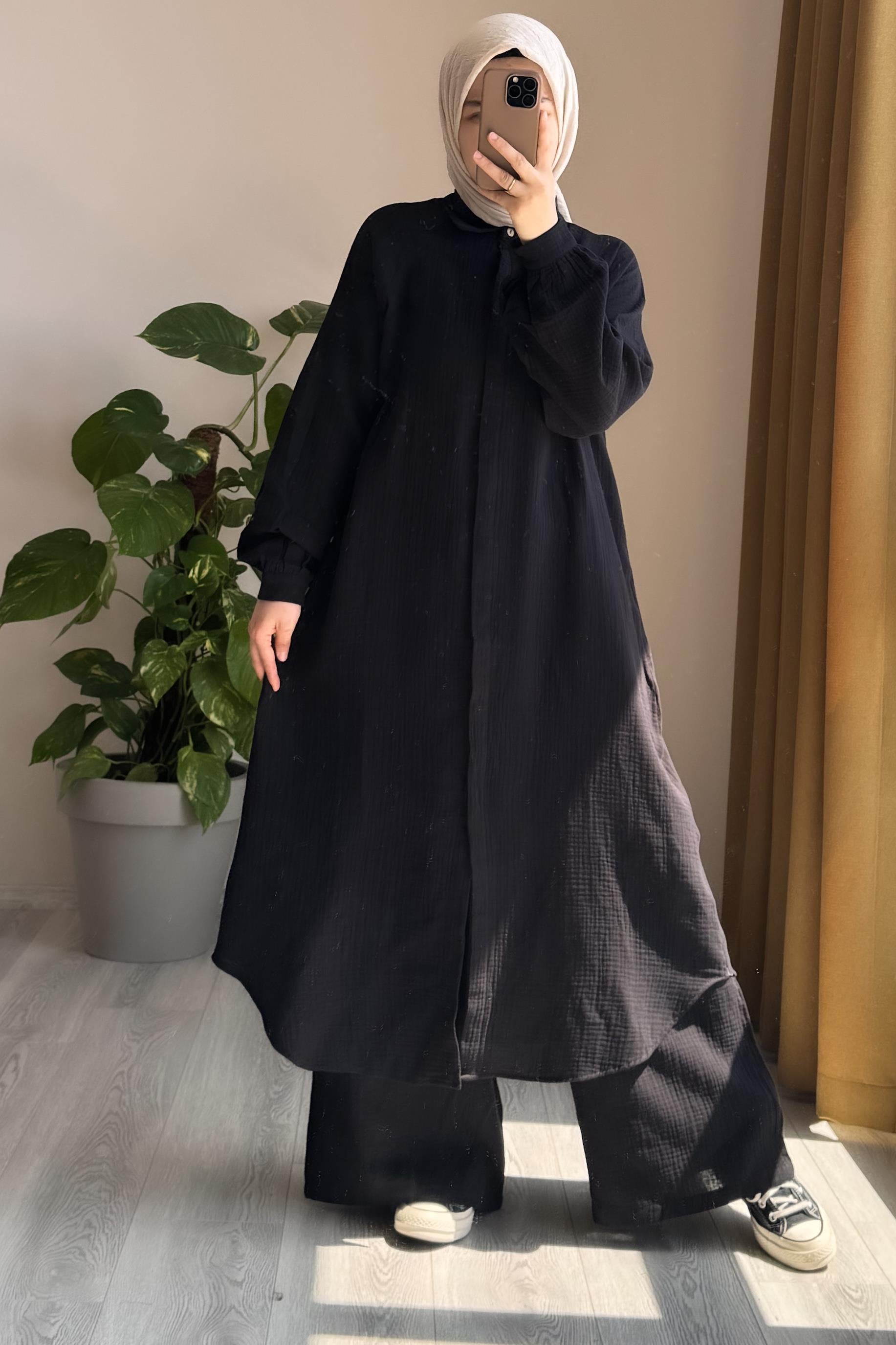 ANDE TESETTÜR, Cool Müslin Takım, Cool Müslin Takım- Siyah