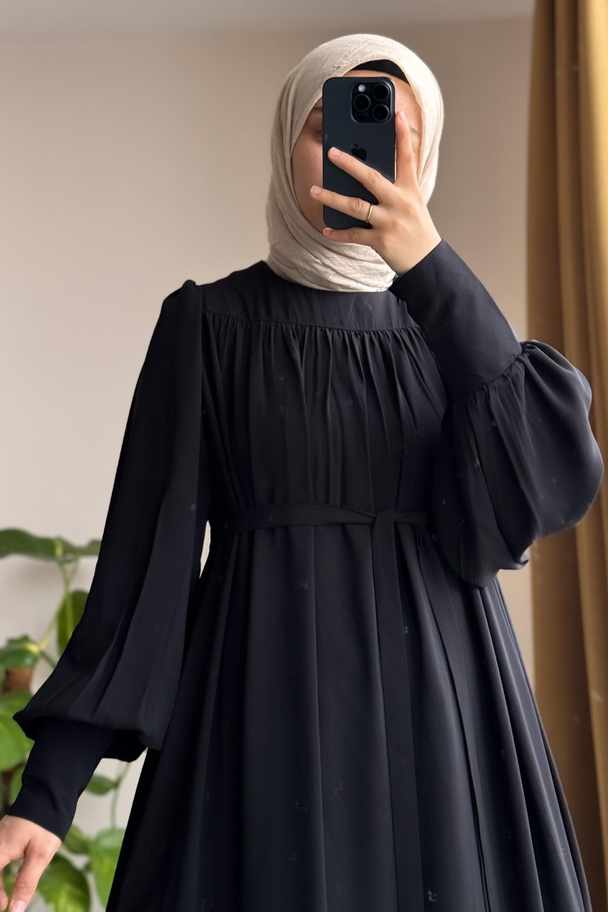 ANDE TESETTÜR, Fermuar Manşetli Elbise, Fermuar Manşetli Elbise- Siyah