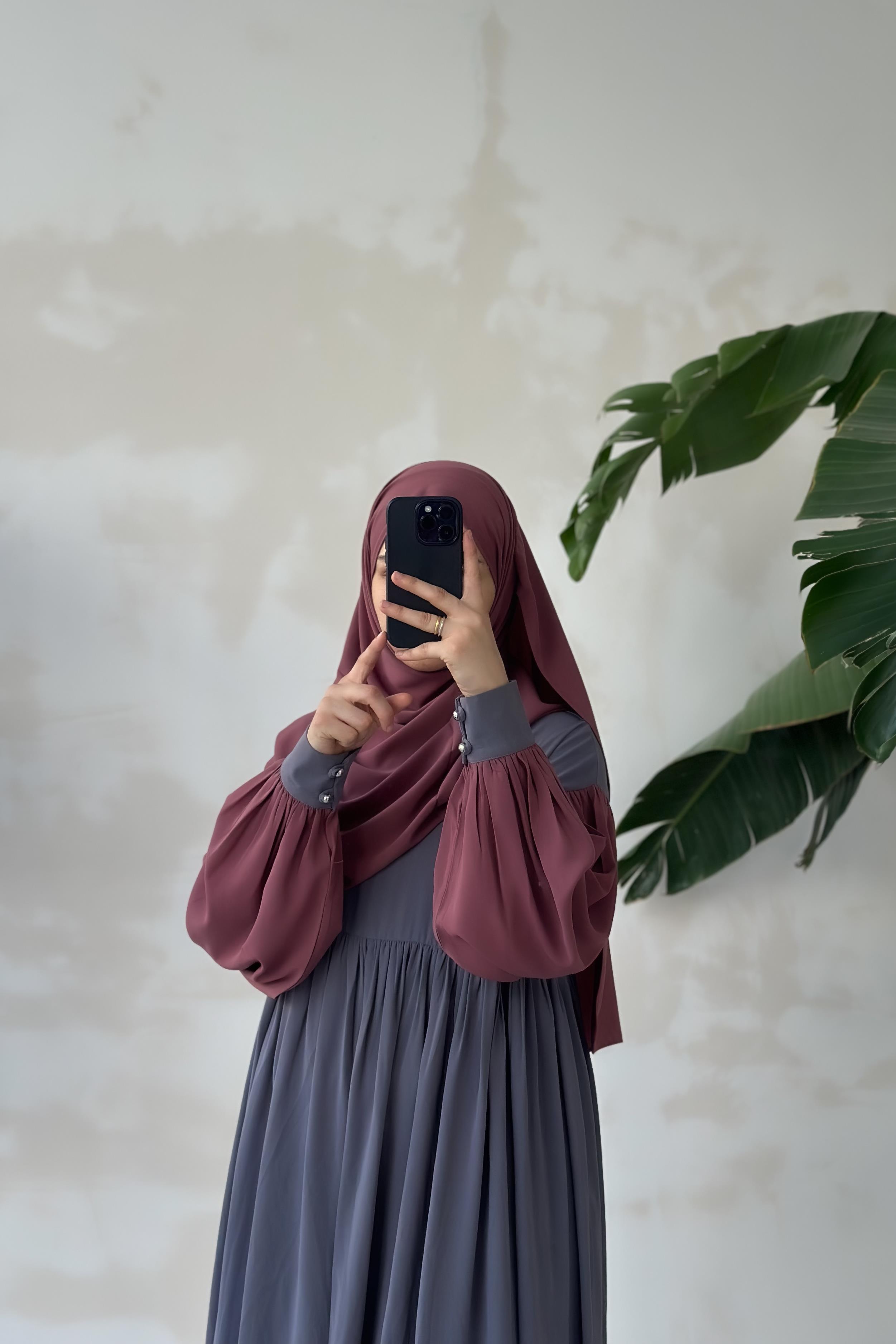 ANDE TESETTÜR, Hijabi Elbise, Hijabi Elbise- Gül kurusu