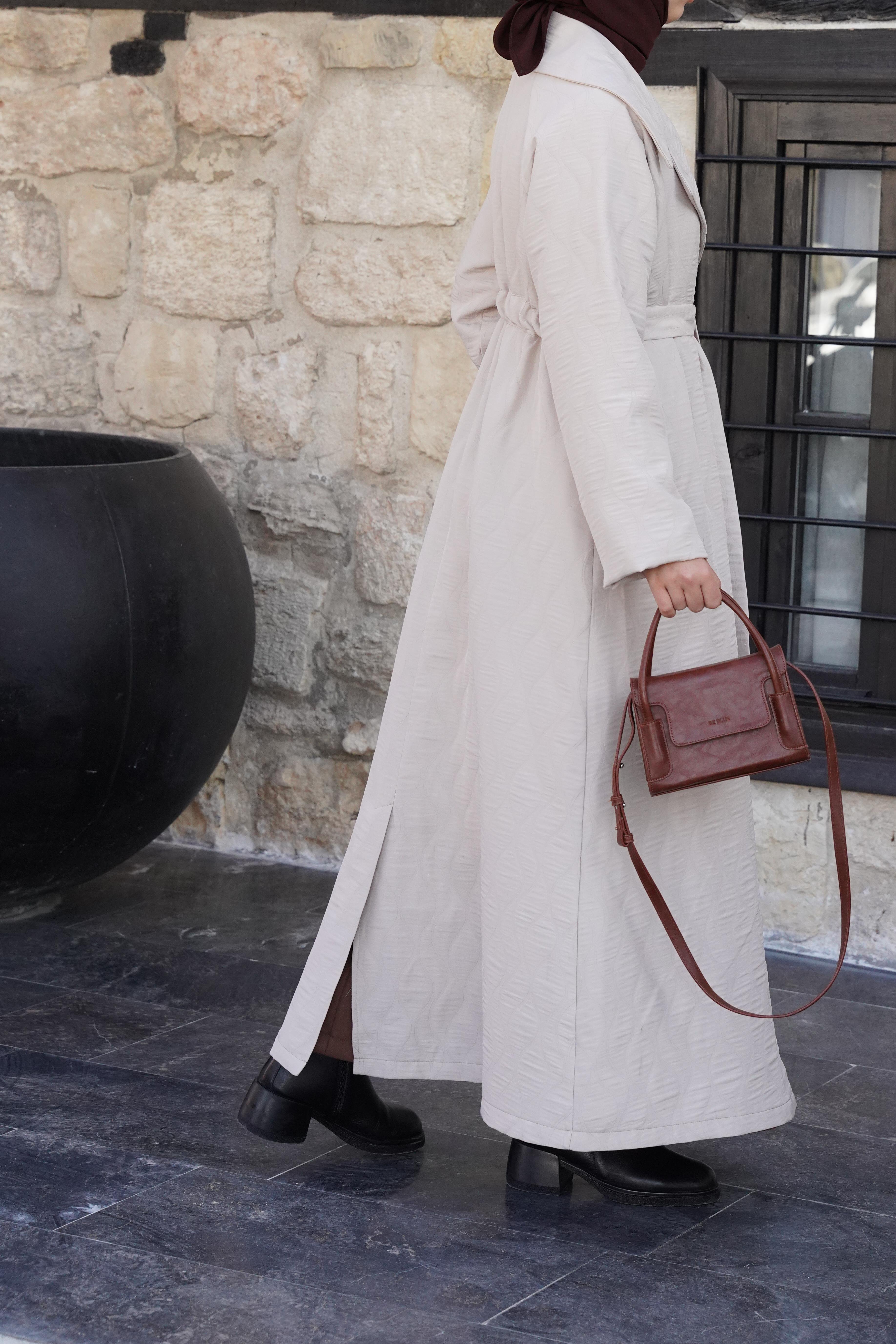 Ande Tesettür, Kapitone Trençkot, Kapitone Trençkot - Bej