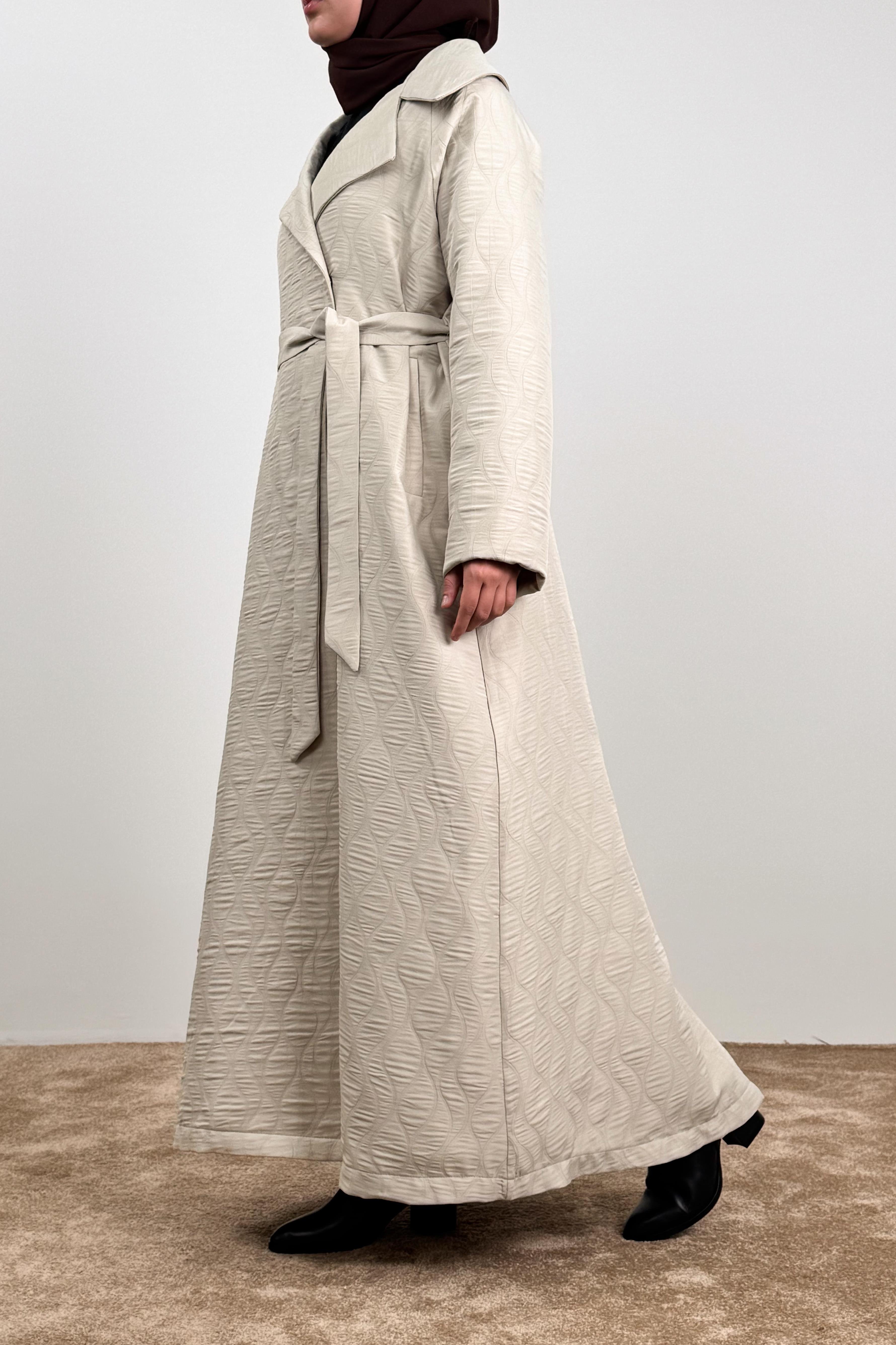 Ande Tesettür, Kapitone Trençkot, Kapitone Trençkot - Bej