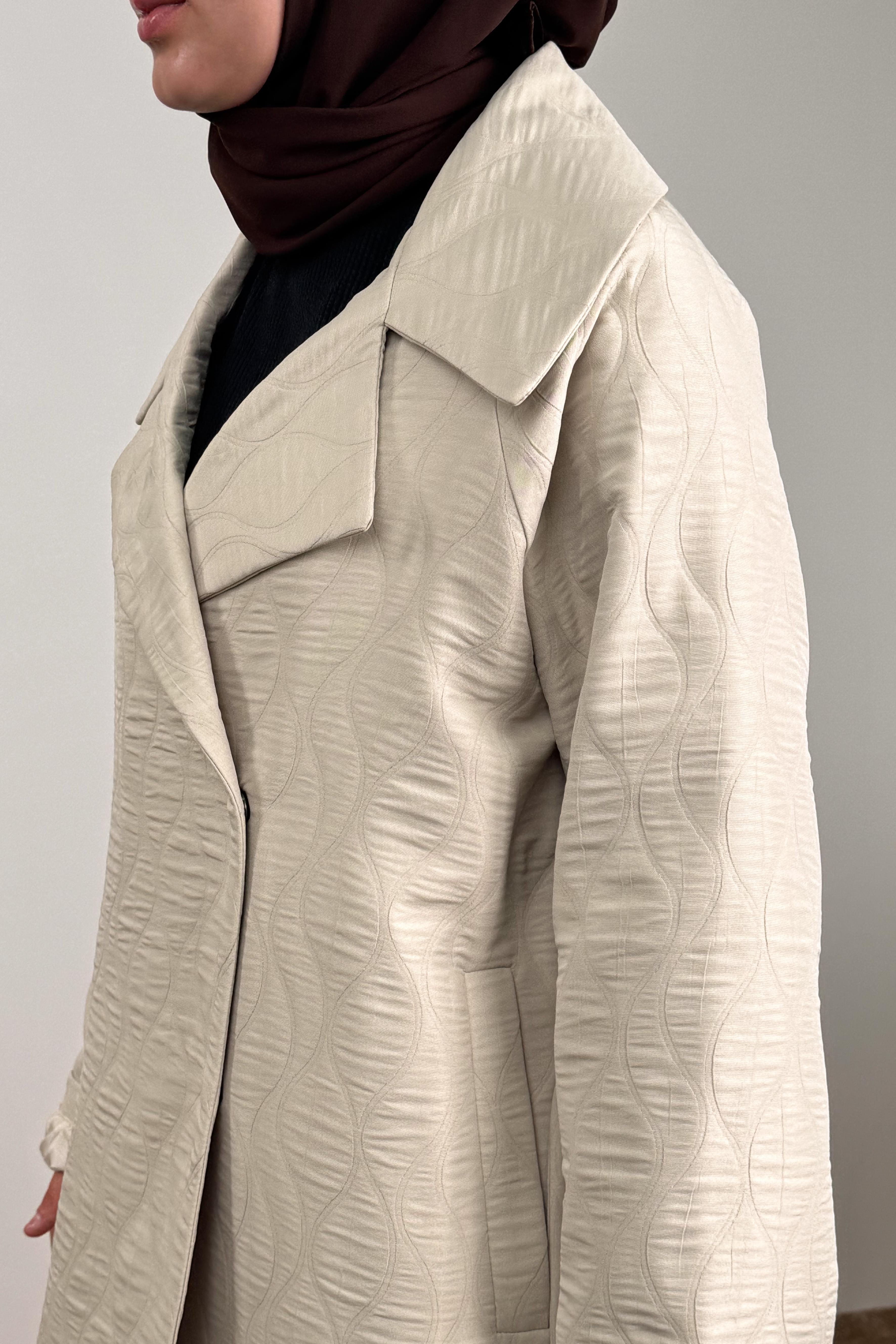 Ande Tesettür, Kapitone Trençkot, Kapitone Trençkot - Bej