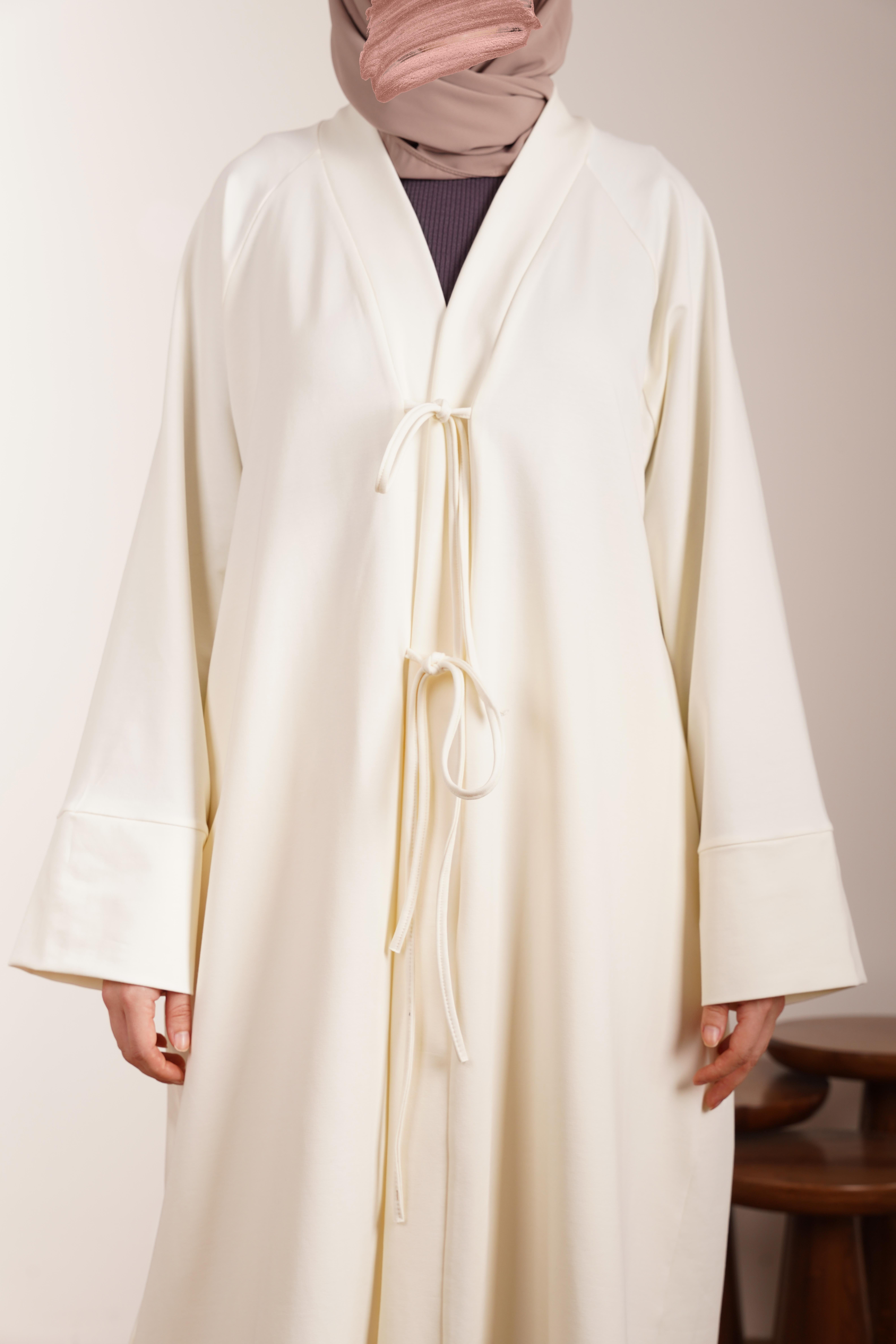 Ande Tesettür, Kışlık Kimono Takım, Kışlık Kimono Takım-Ekru