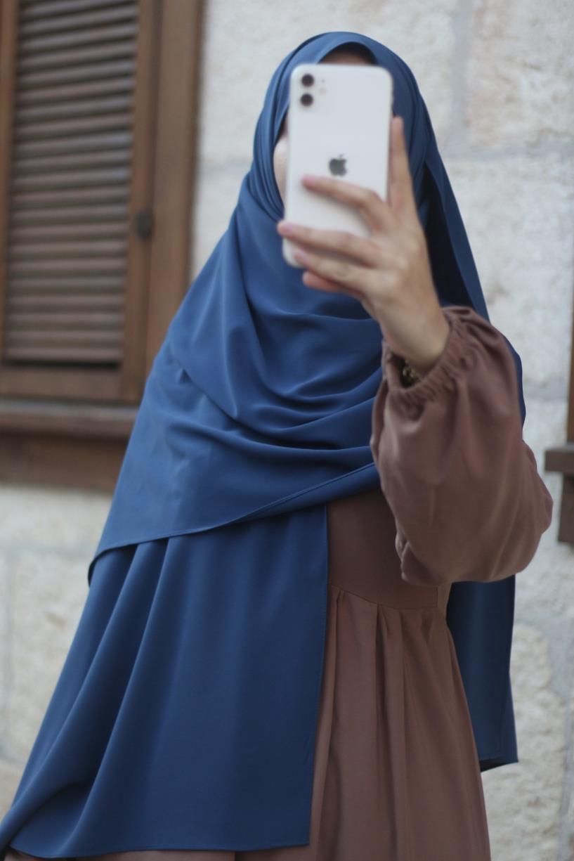 ANDE TESETTÜR, M. İpeği Şal, M. İpeği Şal - İndigo mavi