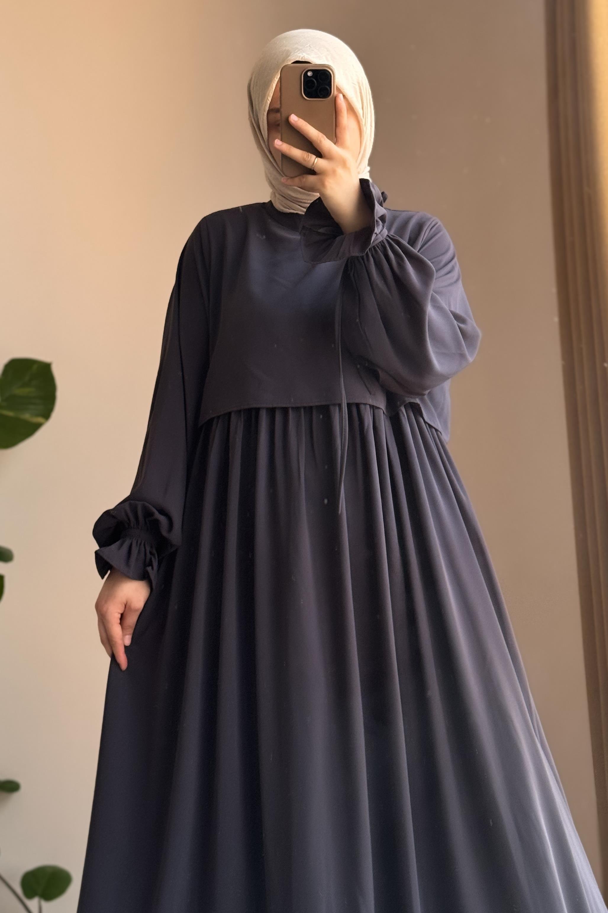 ANDE TESETTÜR, Manolya Elbise, Manolya Elbise- Antrasit