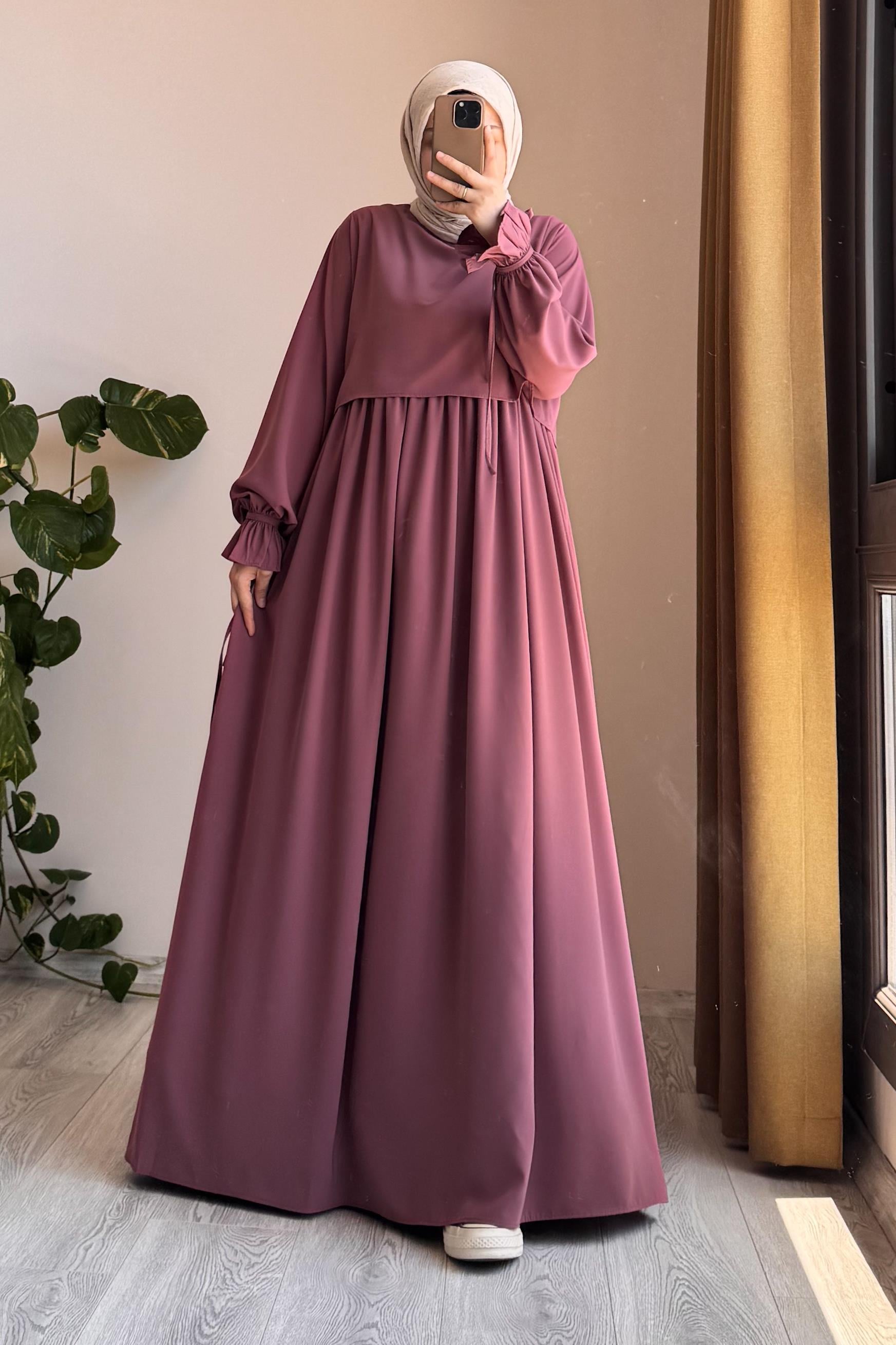 ANDE TESETTÜR, Manolya Elbise, Manolya Elbise- Gül kurusu