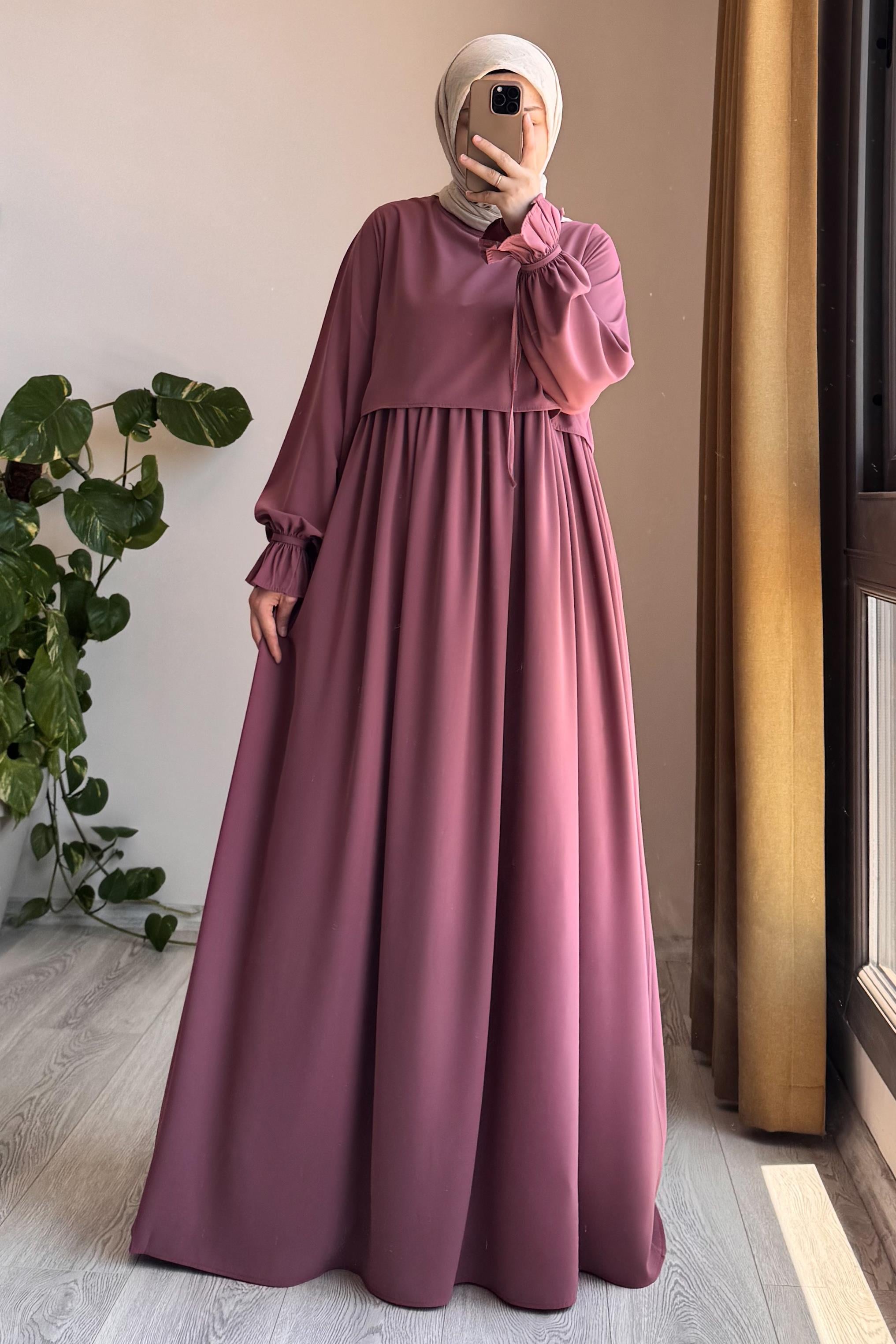 ANDE TESETTÜR, Manolya Elbise, Manolya Elbise- Gül kurusu