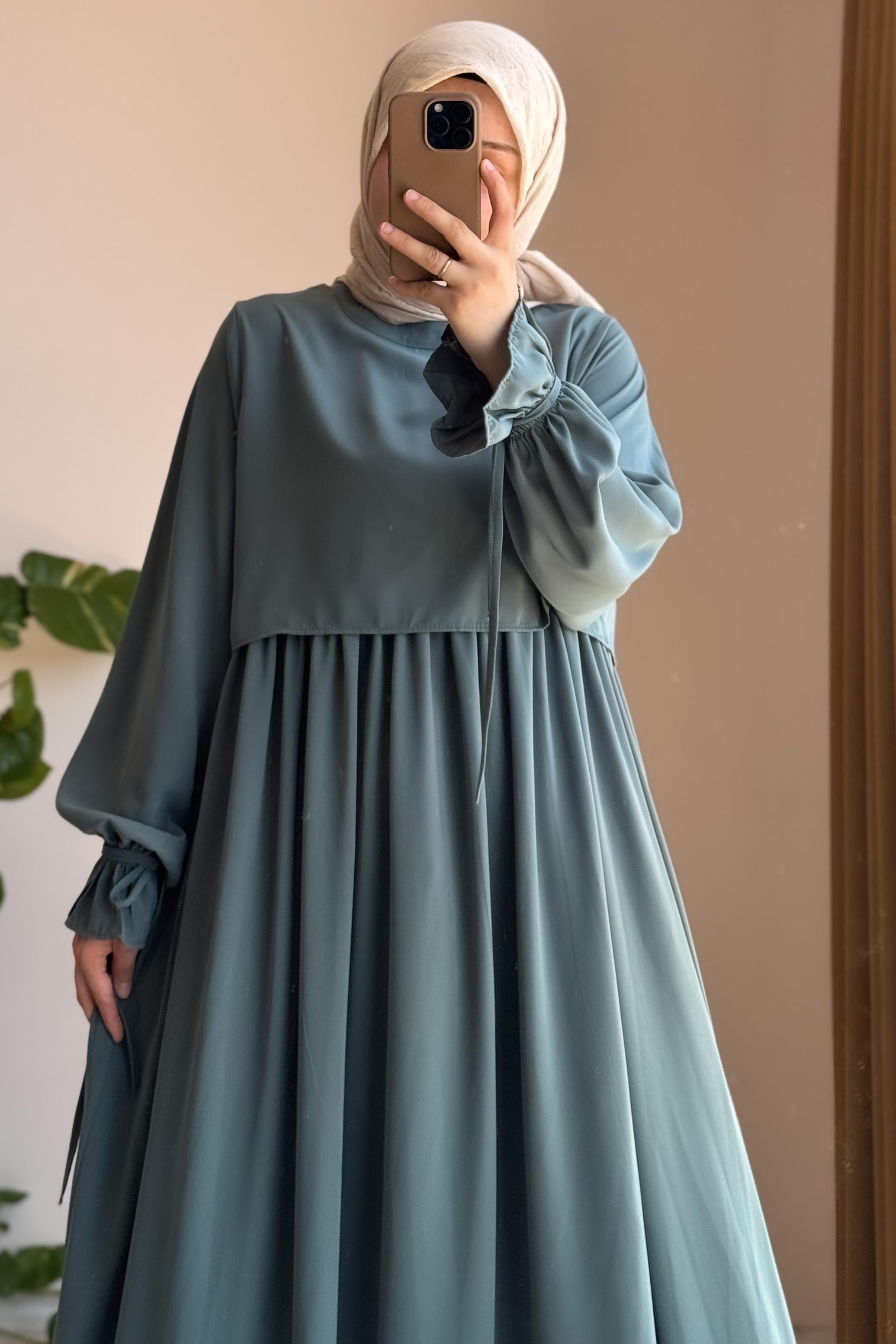 ANDE TESETTÜR, Manolya Elbise, Manolya Elbise- Mint yeşil