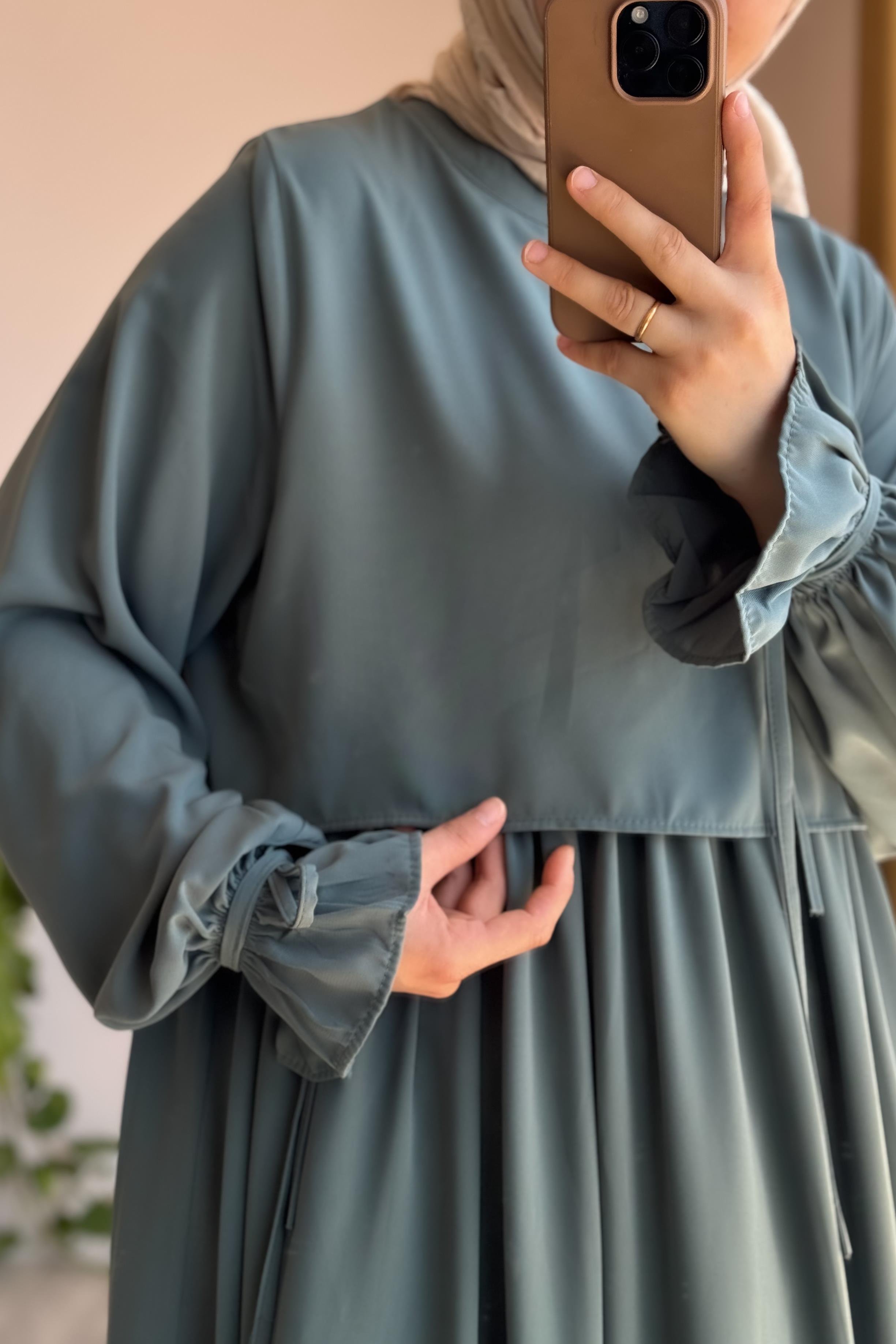 ANDE TESETTÜR, Manolya Elbise, Manolya Elbise- Mint yeşil