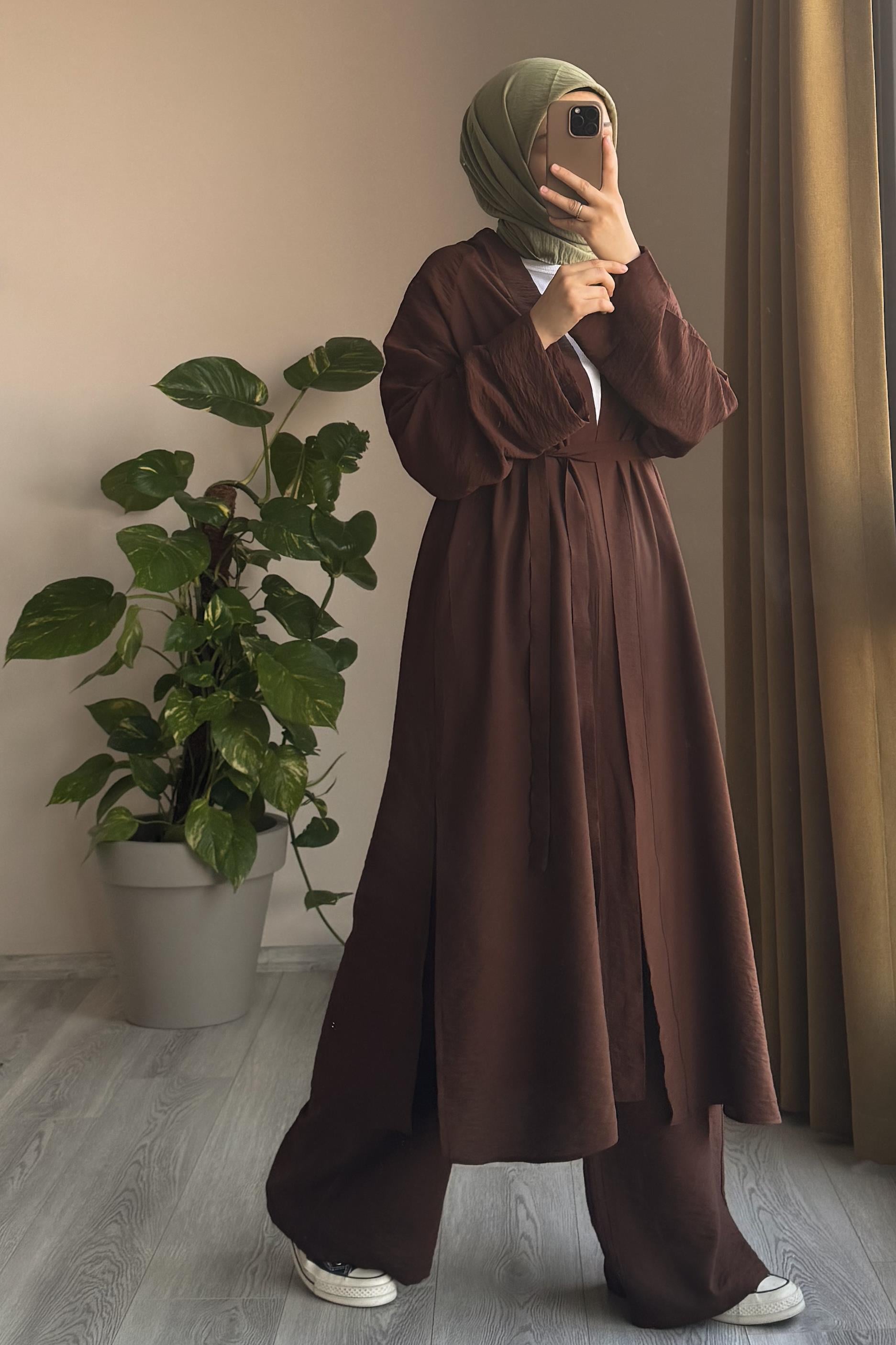 ANDE TESETTÜR, Modal Kimono, Modal Kimono - Kahve