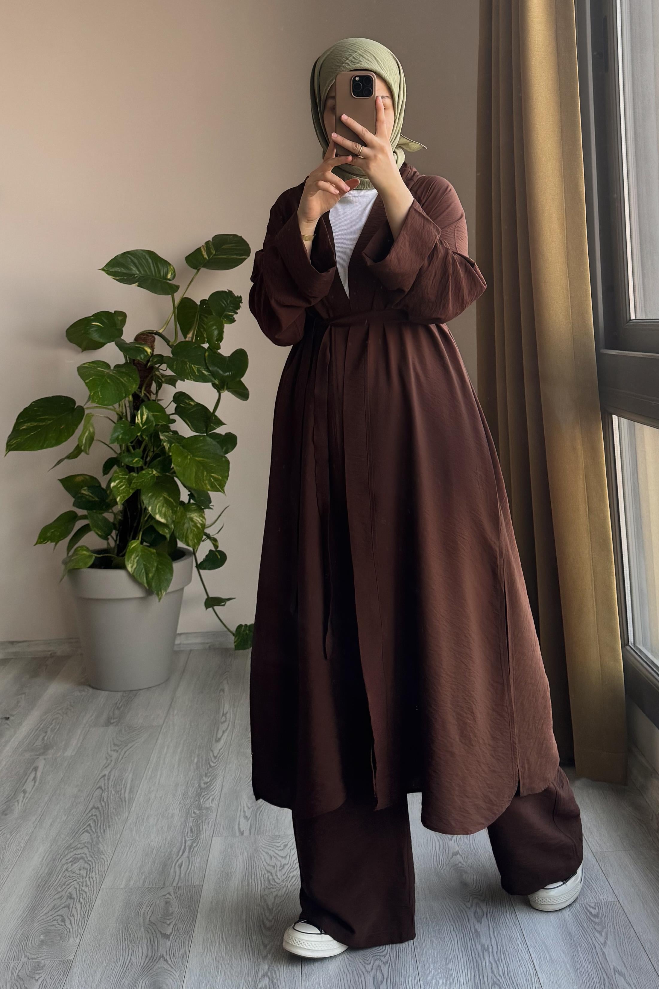 ANDE TESETTÜR, Modal Kimono, Modal Kimono - Kahve