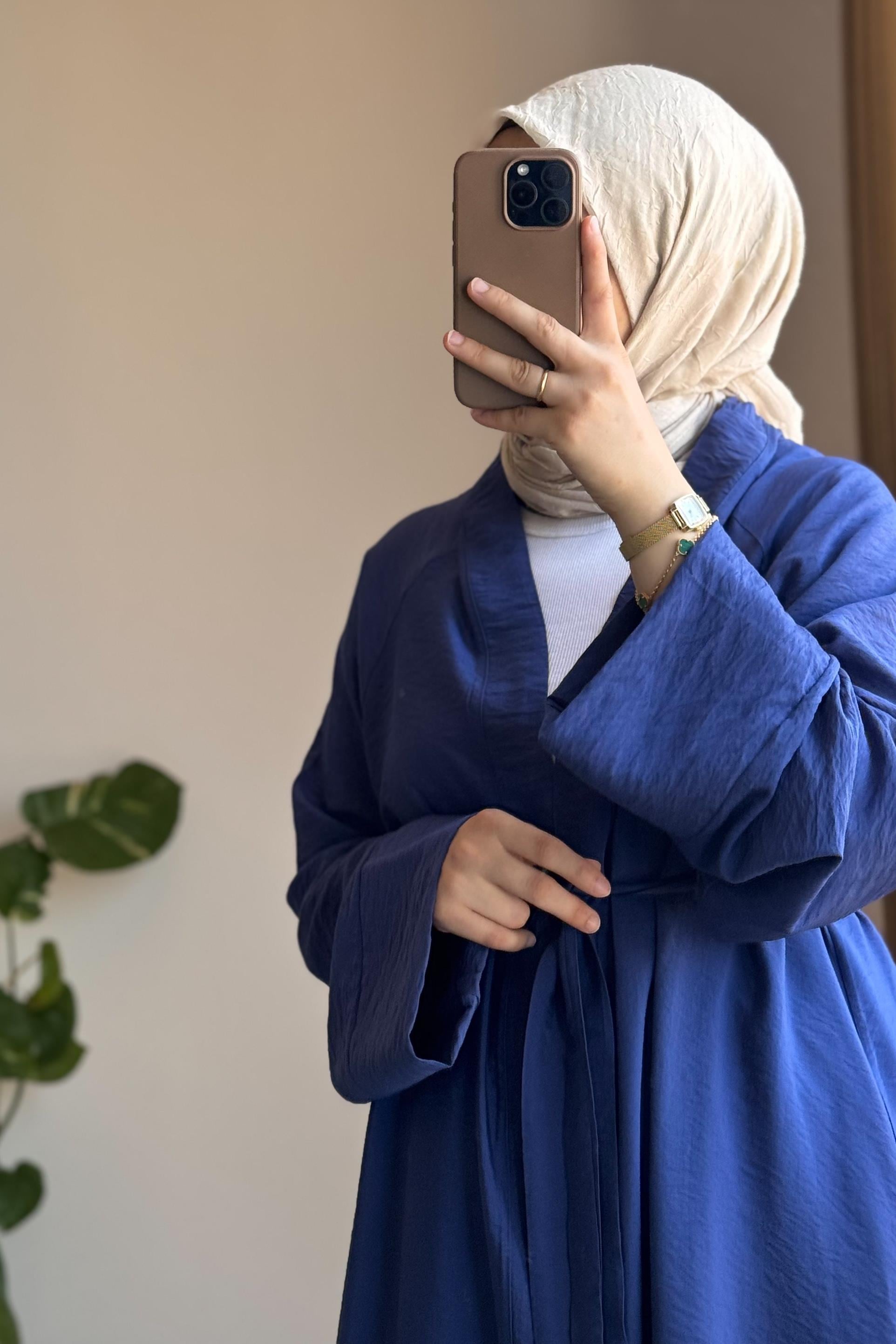 ANDE TESETTÜR, Modal Kimono, Modal Kimono - Mavi