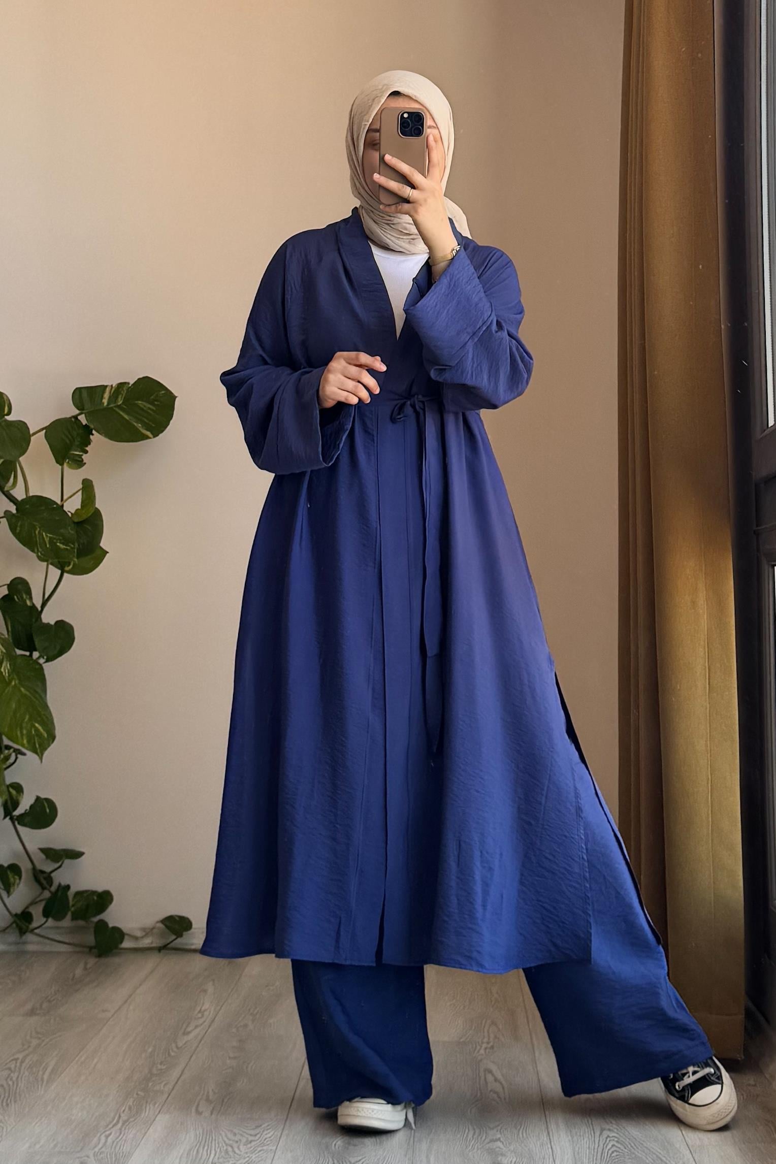 ANDE TESETTÜR, Modal Kimono, Modal Kimono - Mavi