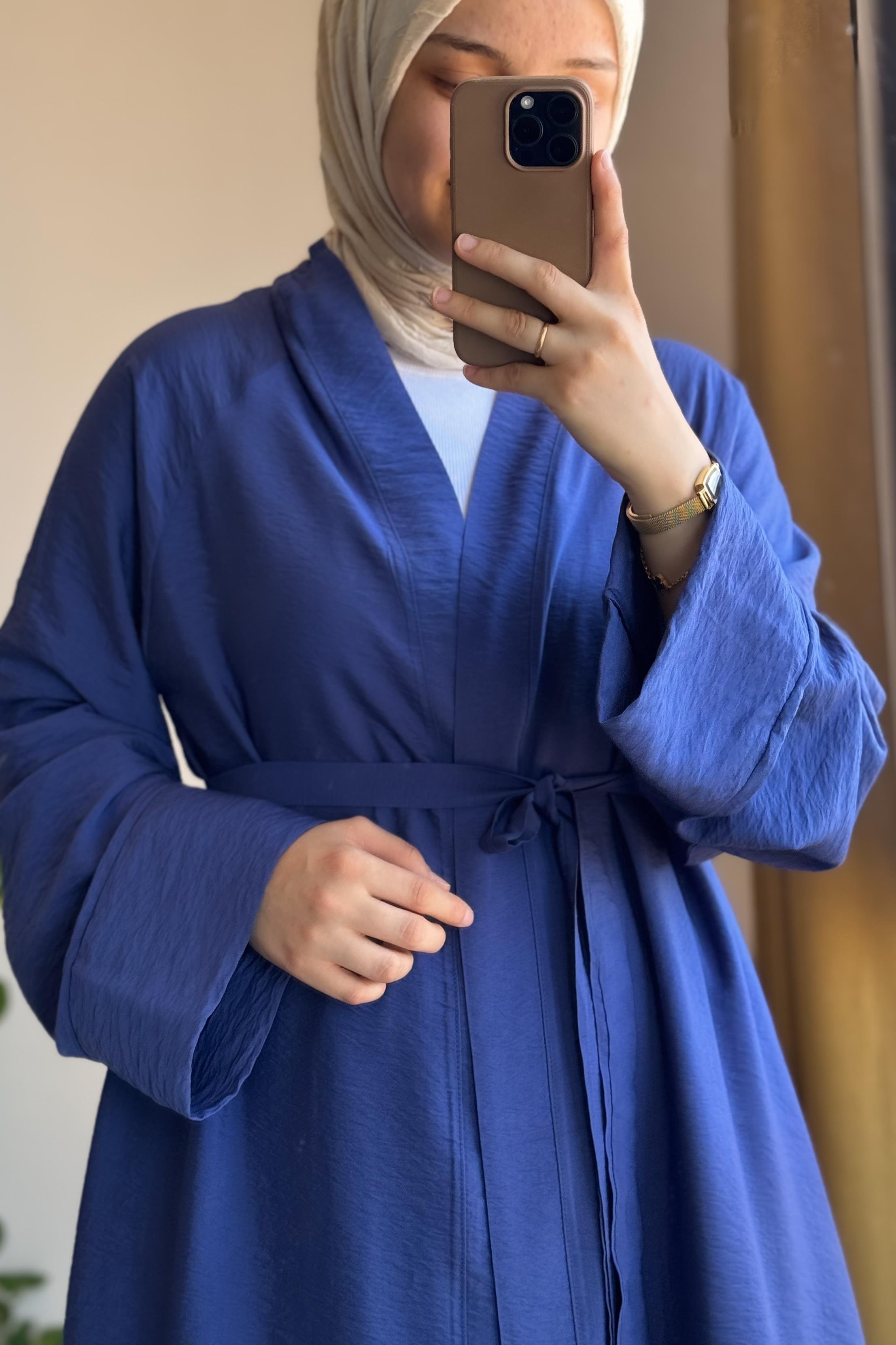 ANDE TESETTÜR, Modal Kimono, Modal Kimono - Mavi