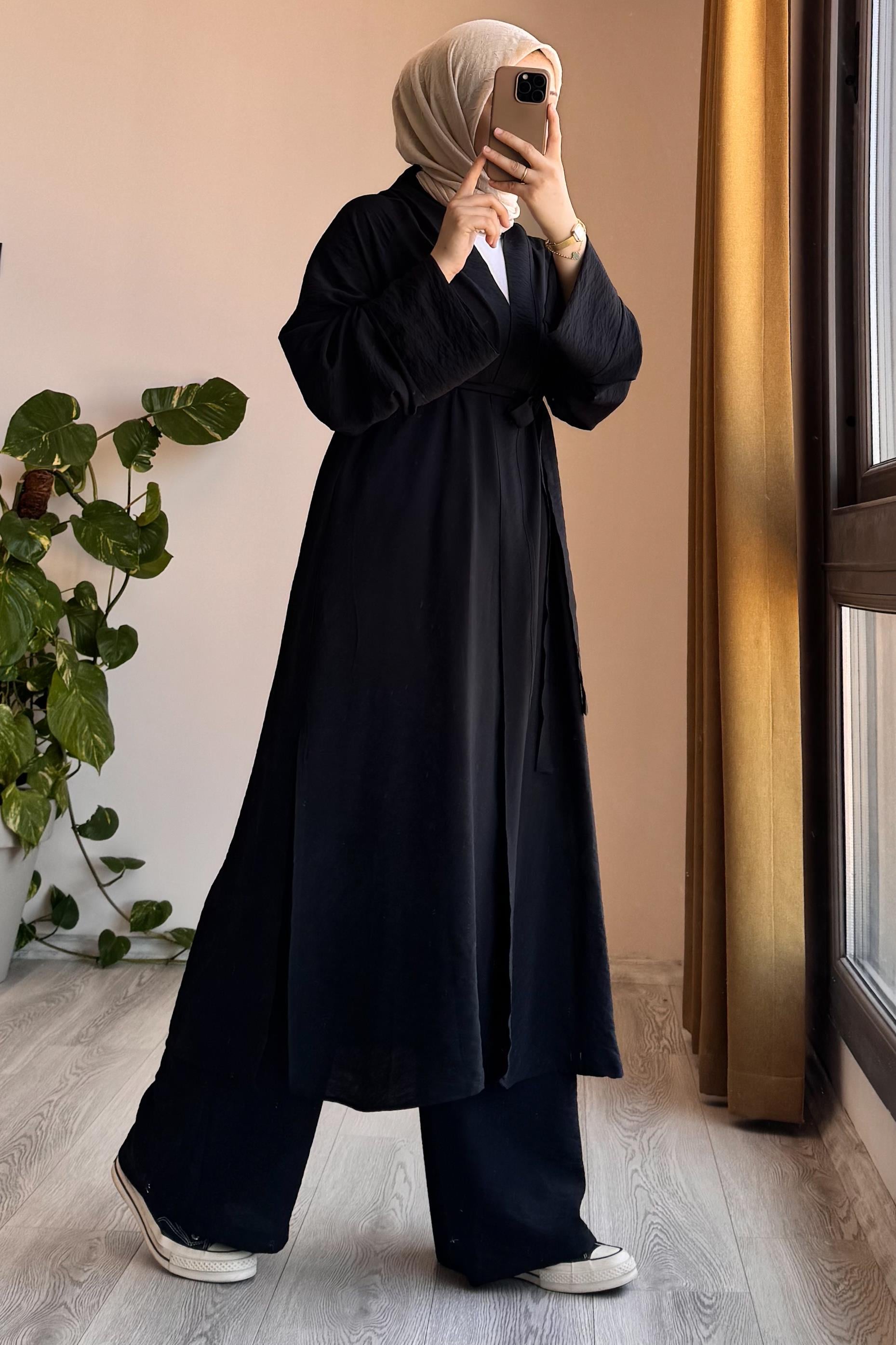 ANDE TESETTÜR, Modal Kimono, Modal Kimono - Siyah