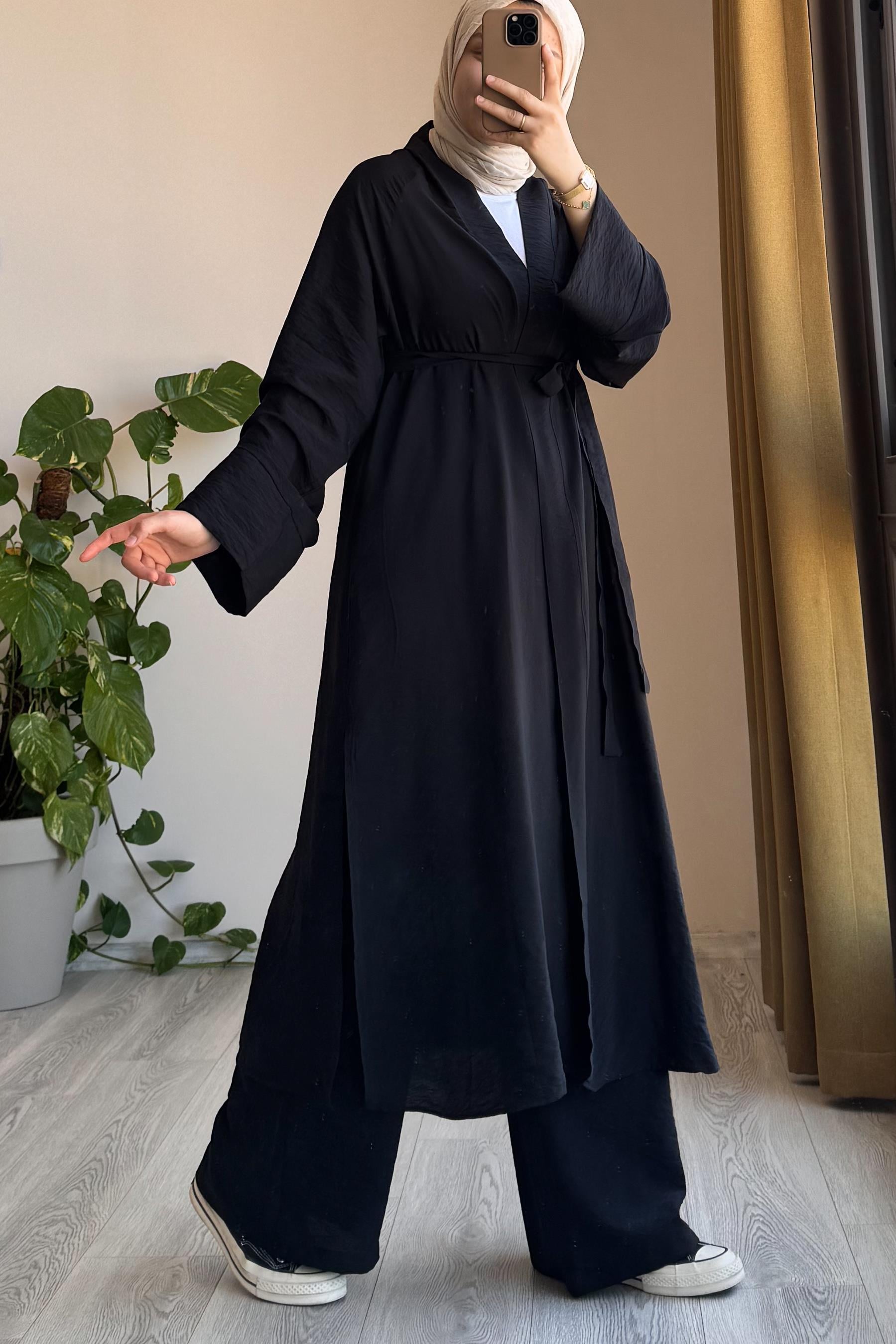 ANDE TESETTÜR, Modal Kimono, Modal Kimono - Siyah