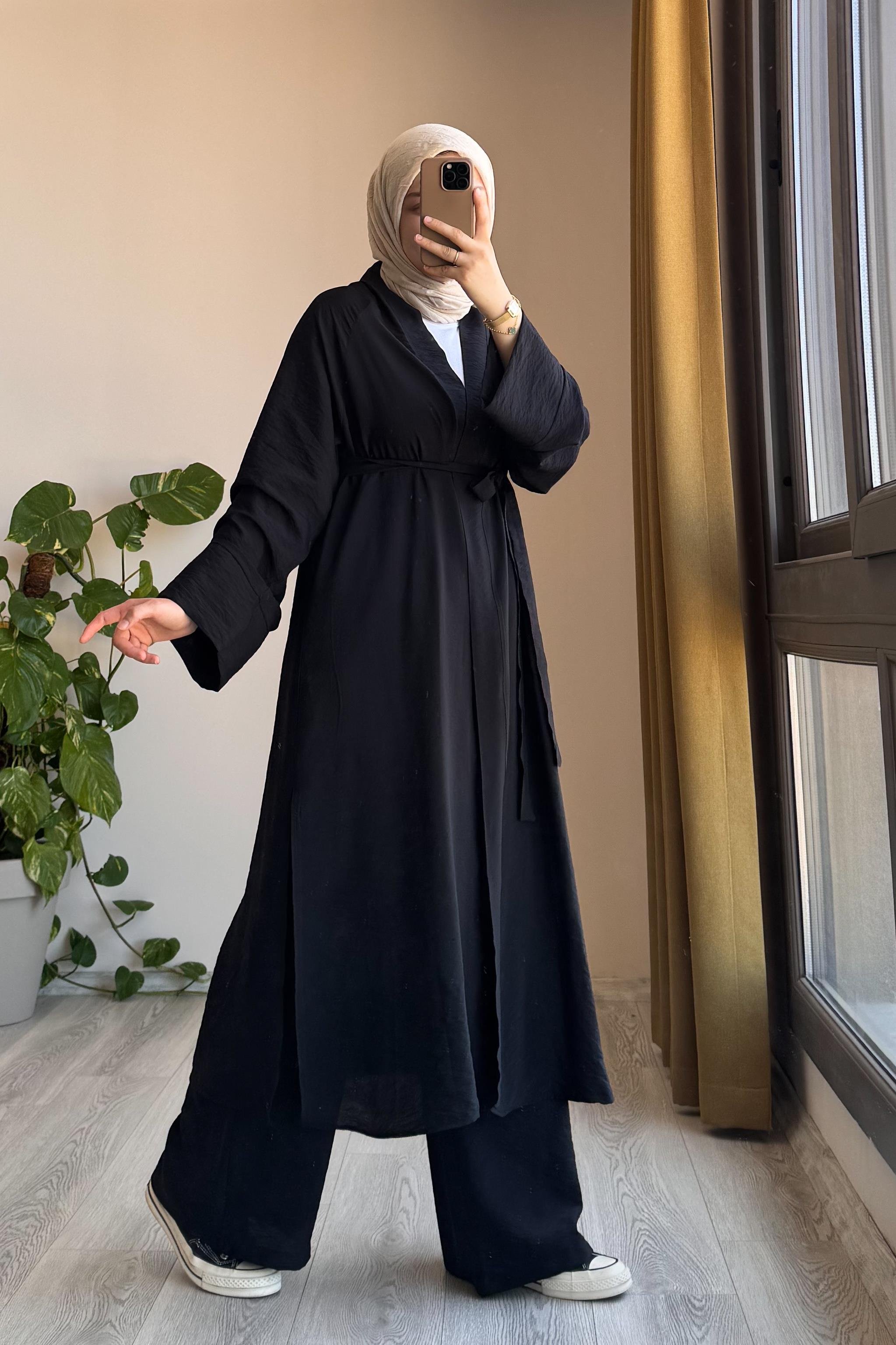 ANDE TESETTÜR, Modal Kimono, Modal Kimono - Siyah