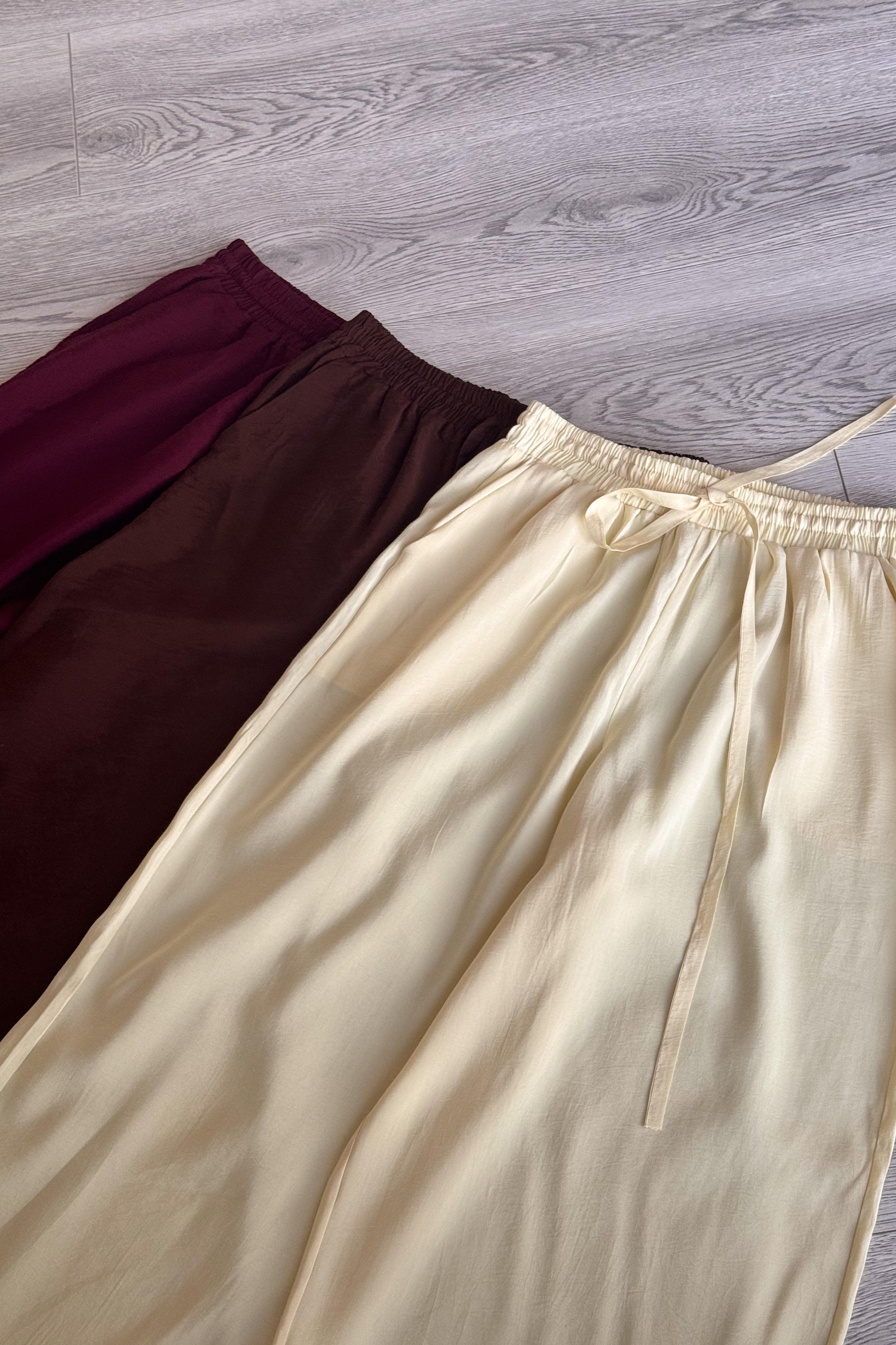 ANDE TESETTÜR, Modal Pantolon, Modal Pantolon - Bordo