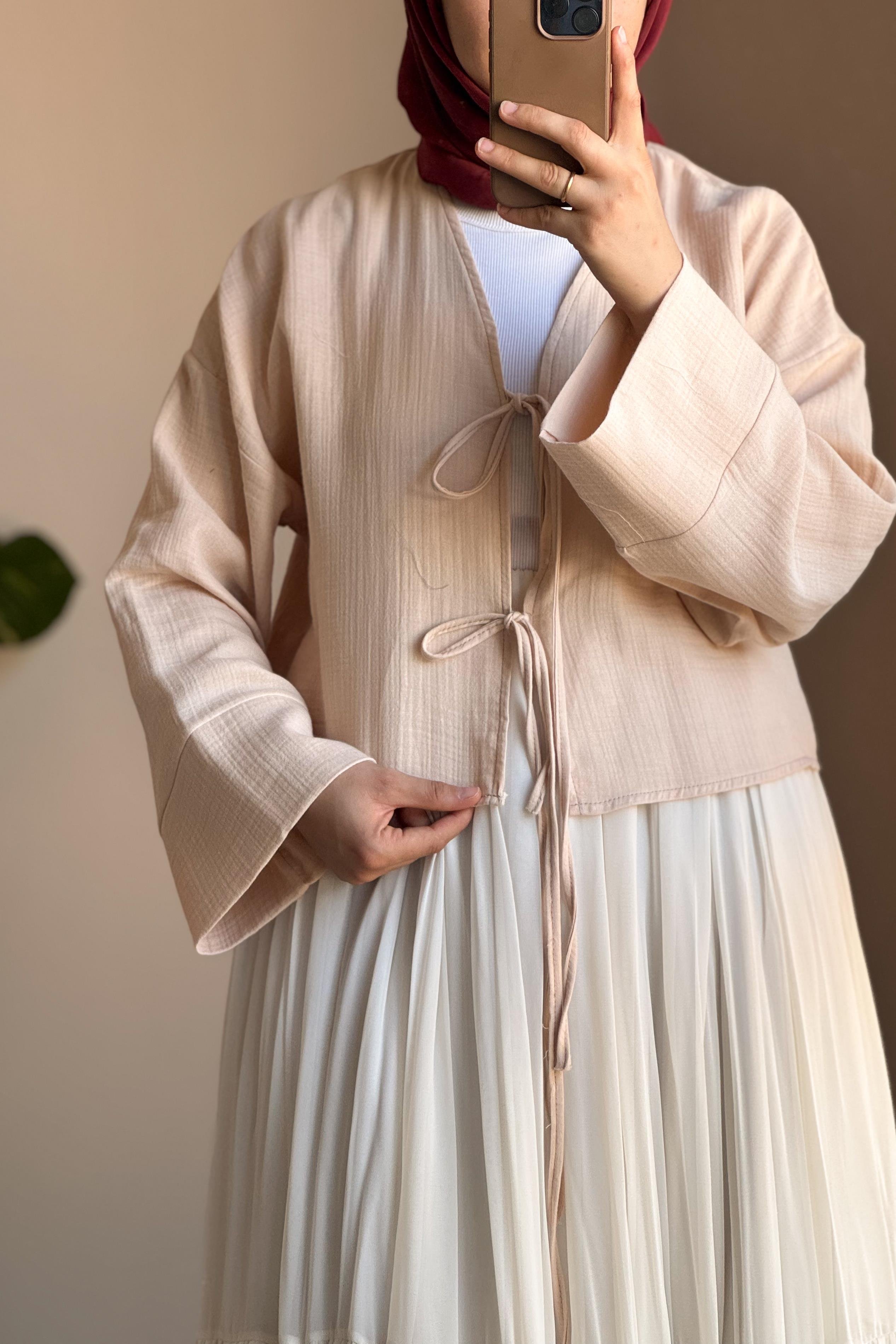 ANDE TESETTÜR, Müslin Ceket, Müslin Ceket - Bej