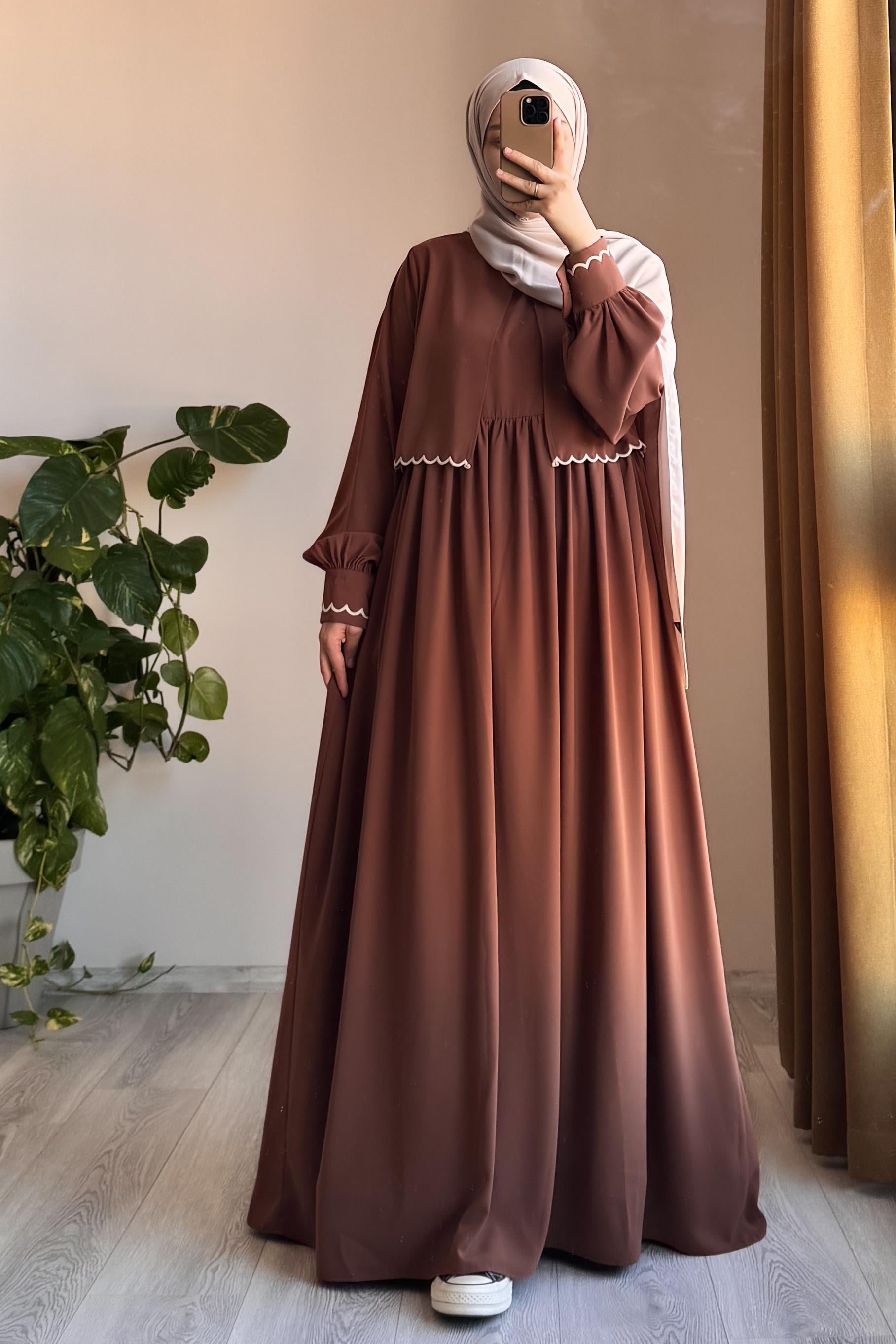 ANDE TESETTÜR, Nakış Ceketli Takım, Nakış Ceketli Takım - Taba