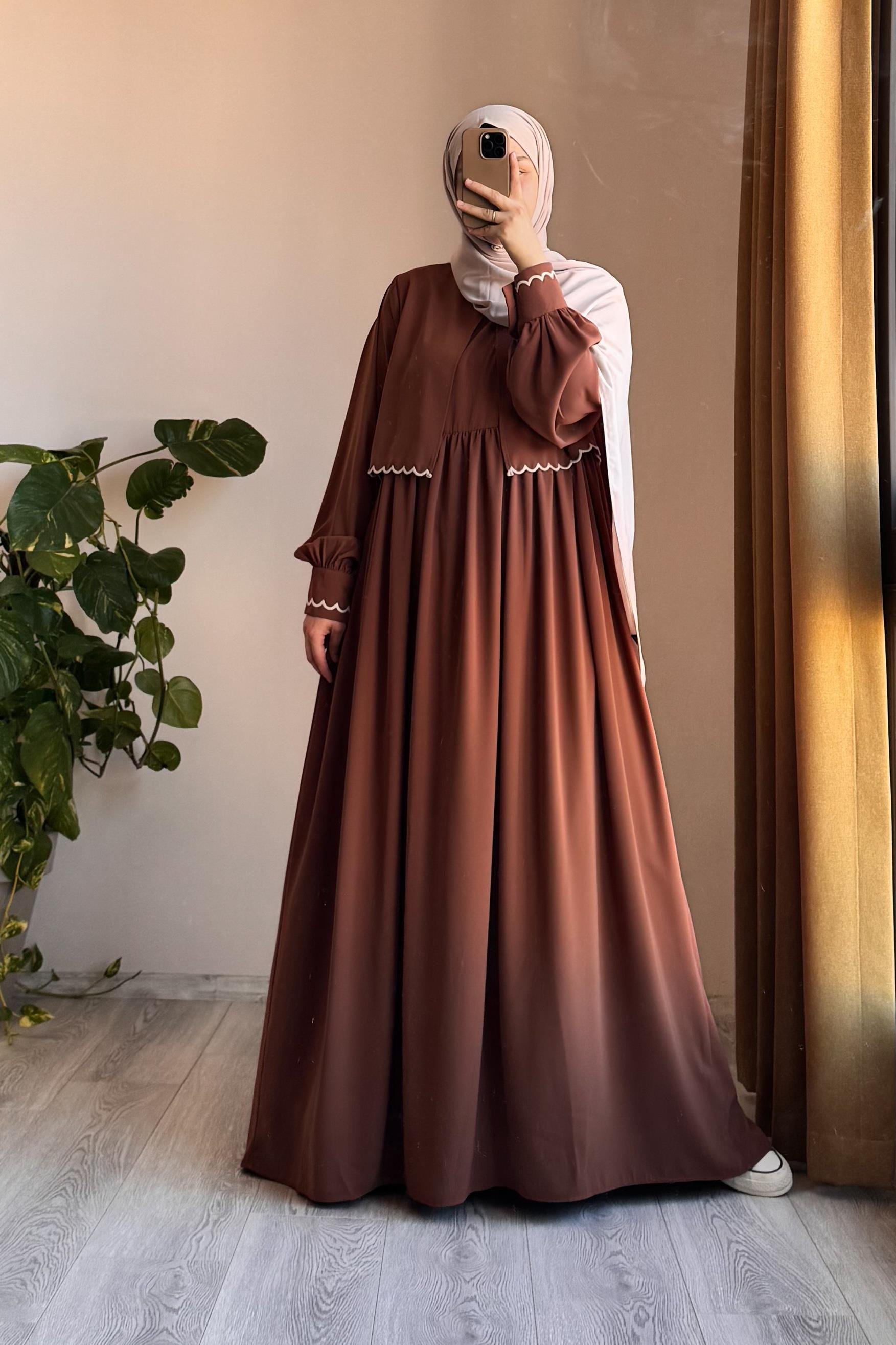 ANDE TESETTÜR, Nakış Ceketli Takım, Nakış Ceketli Takım - Taba