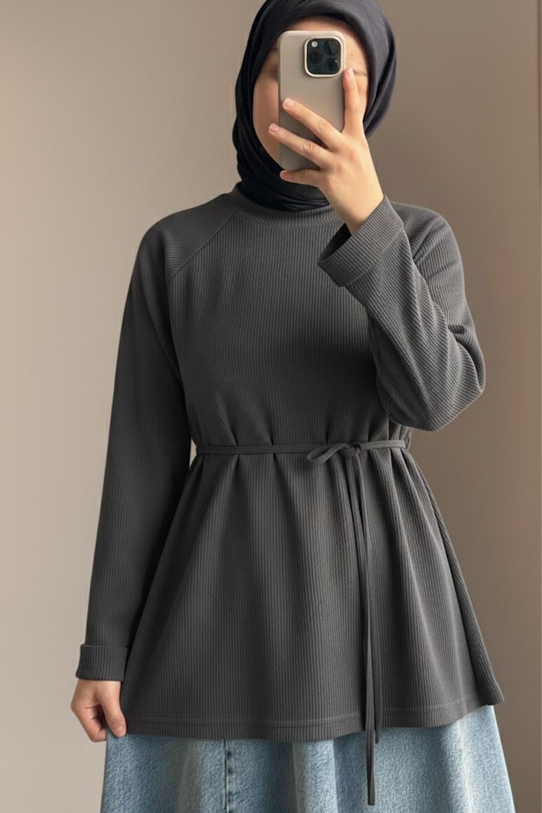 Ande Tesettür, Reglan Kol Kazak, Reglan Kol Kazak - Antrasit