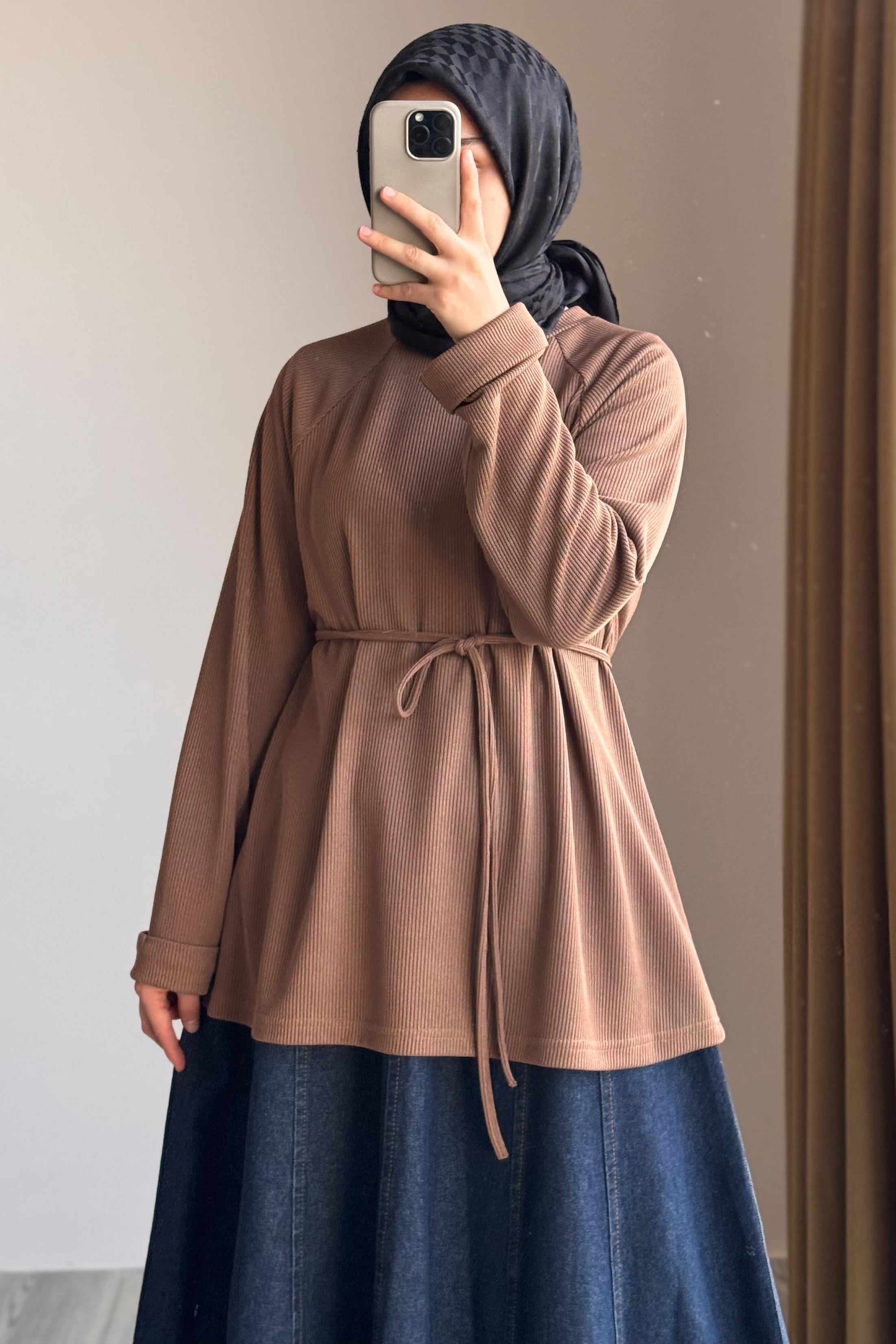 Ande Tesettür, Reglan Kol Kazak, Reglan Kol Kazak - Latte