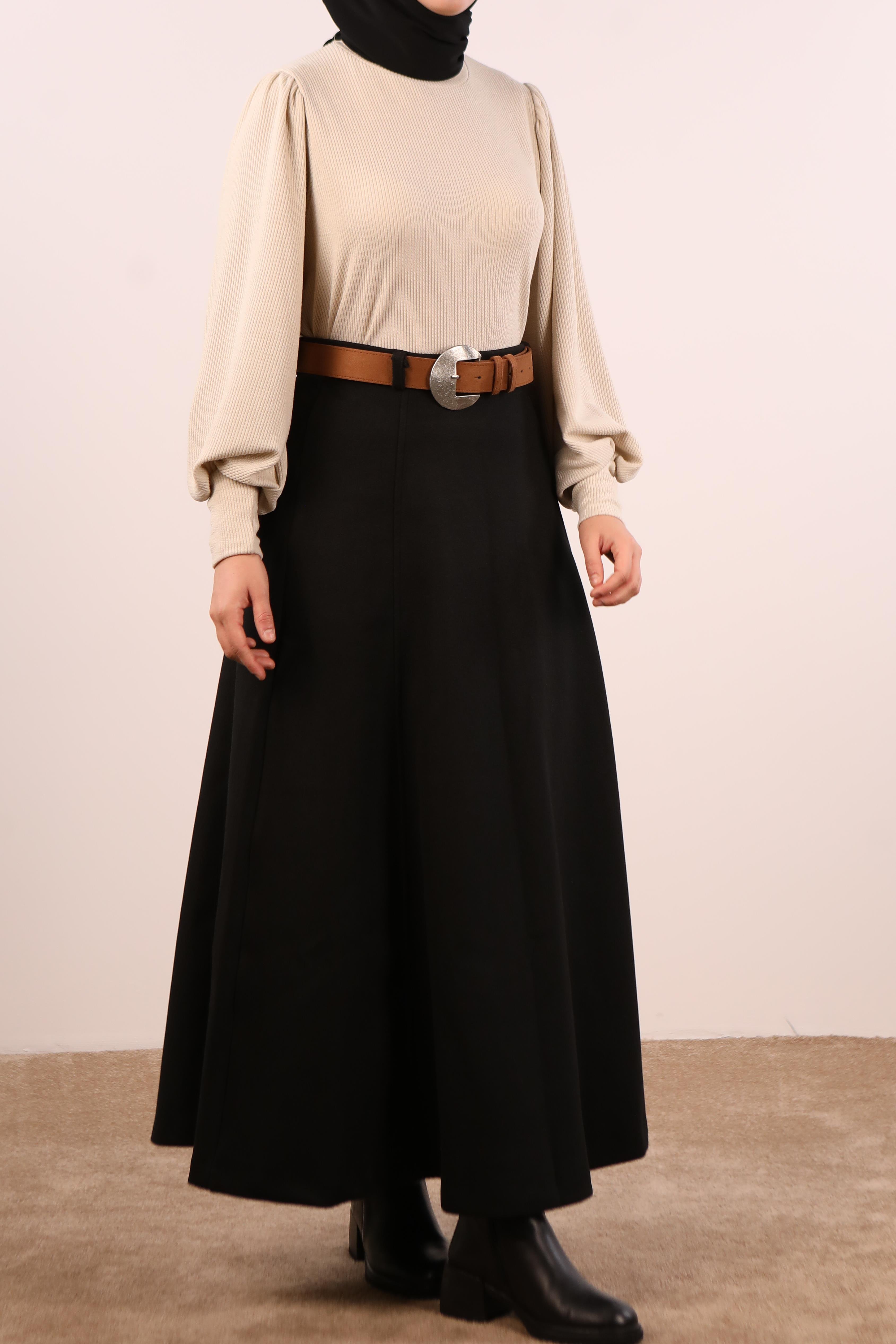 Ande Tesettür, Retro Oval Tokalı Kemer, Retro Oval Tokalı Kemer - Taba