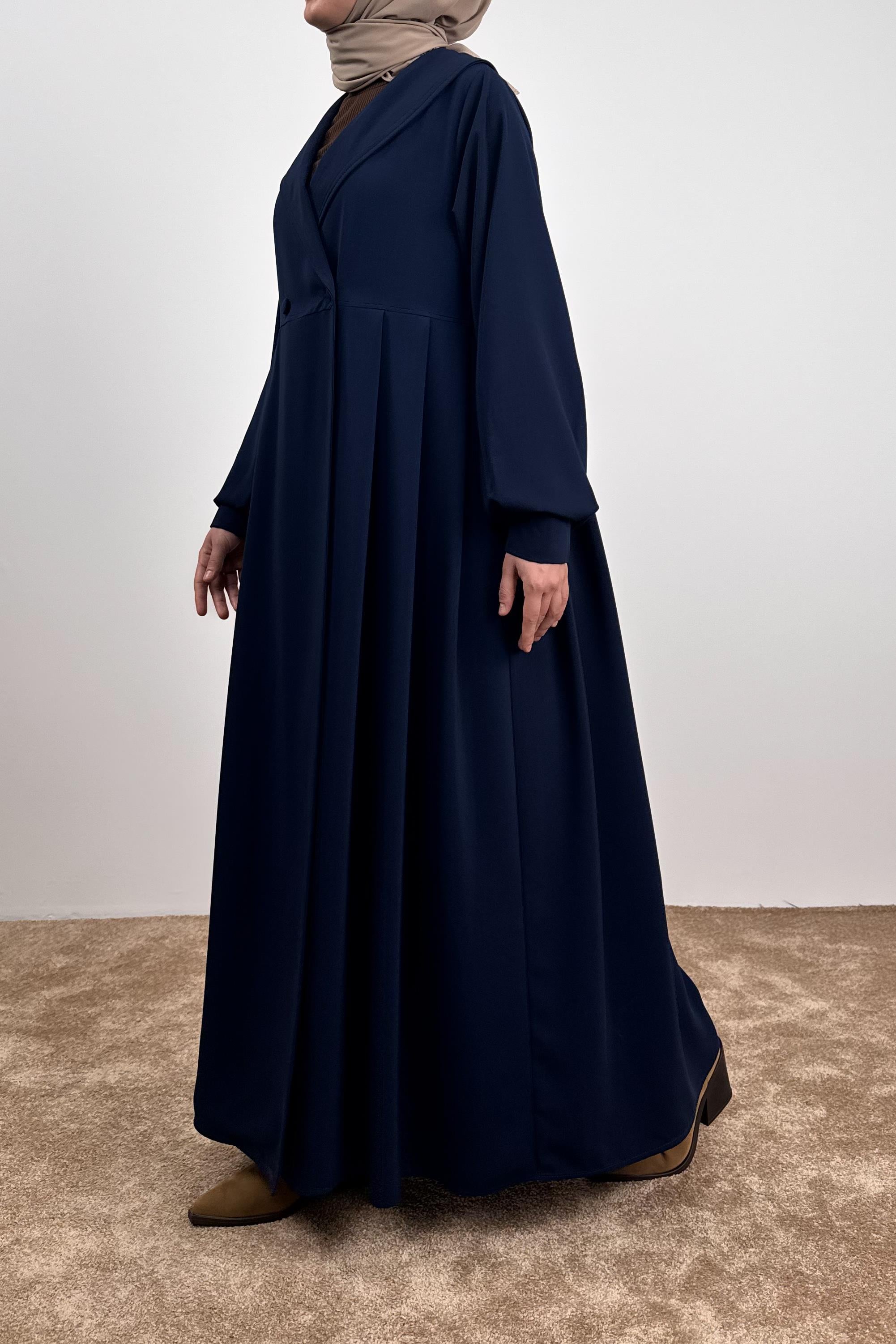 Ande Tesettür, Şal Yaka Ferace, Şal Yaka Ferace - Lacivert