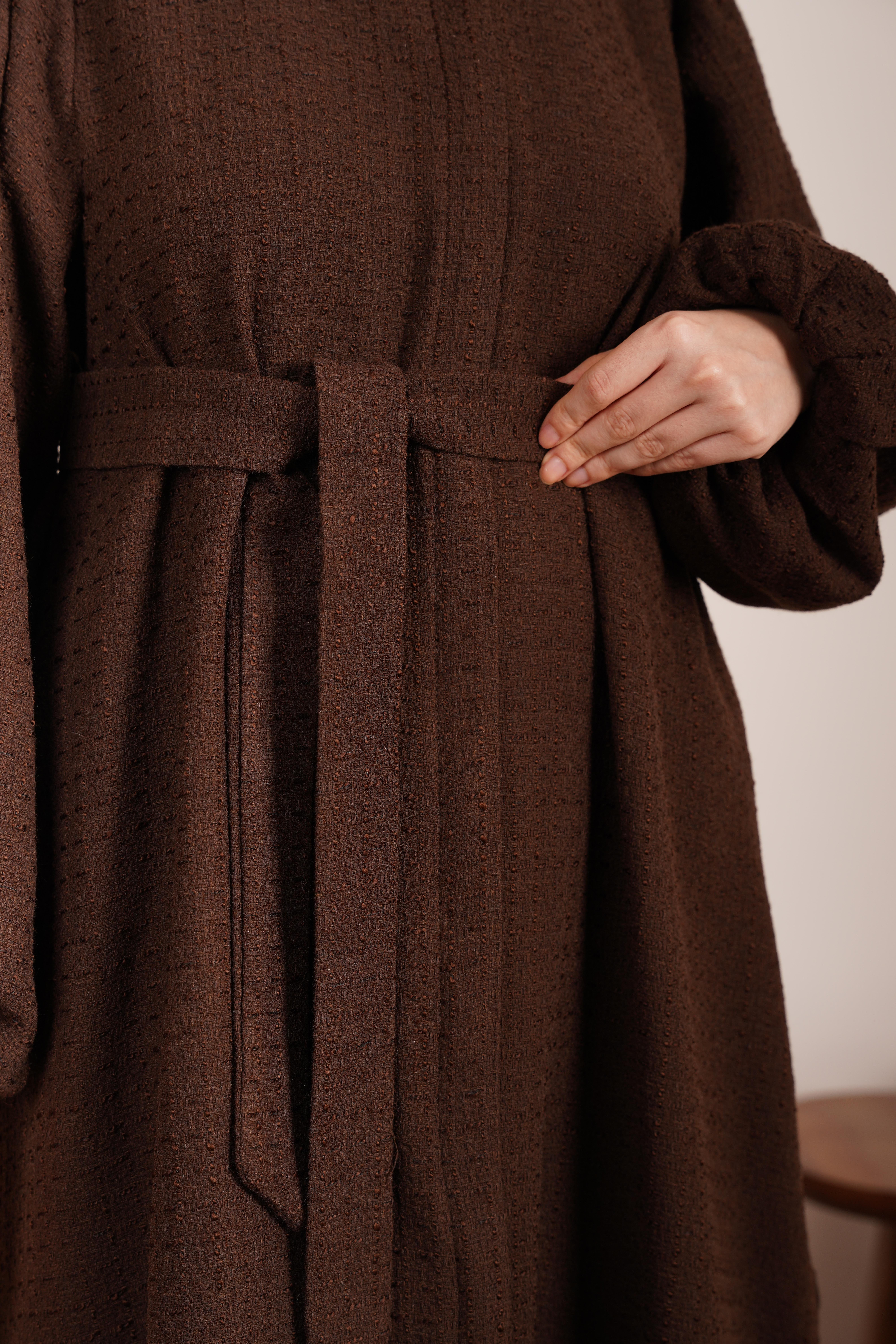 Ande Tesettür, Şanel Kışlık Ferace, Şanel Kışlık Ferace-Acı kahve