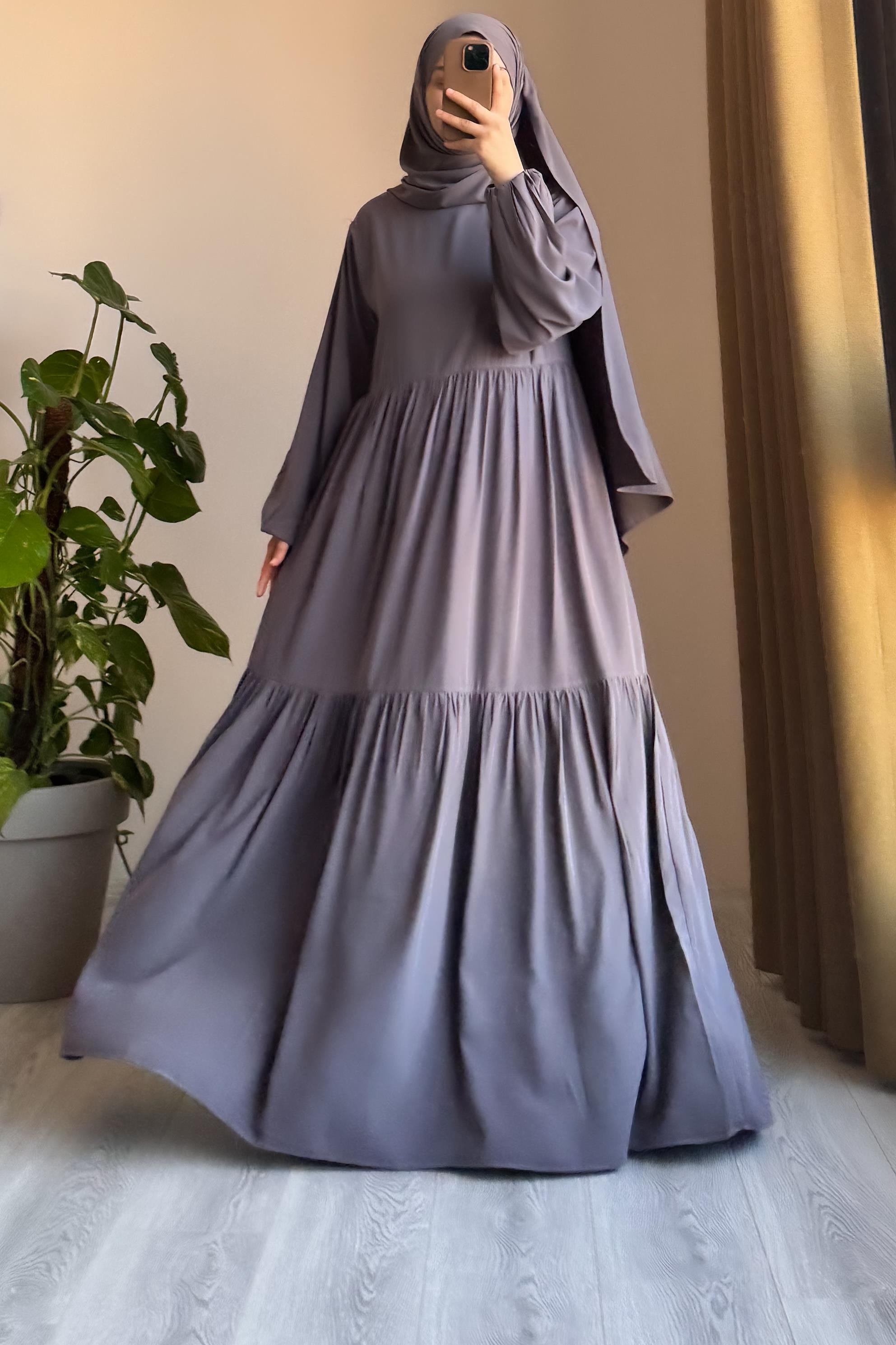 ANDE TESETTÜR, Seyyale Elbise, Seyyale Elbise- Gri