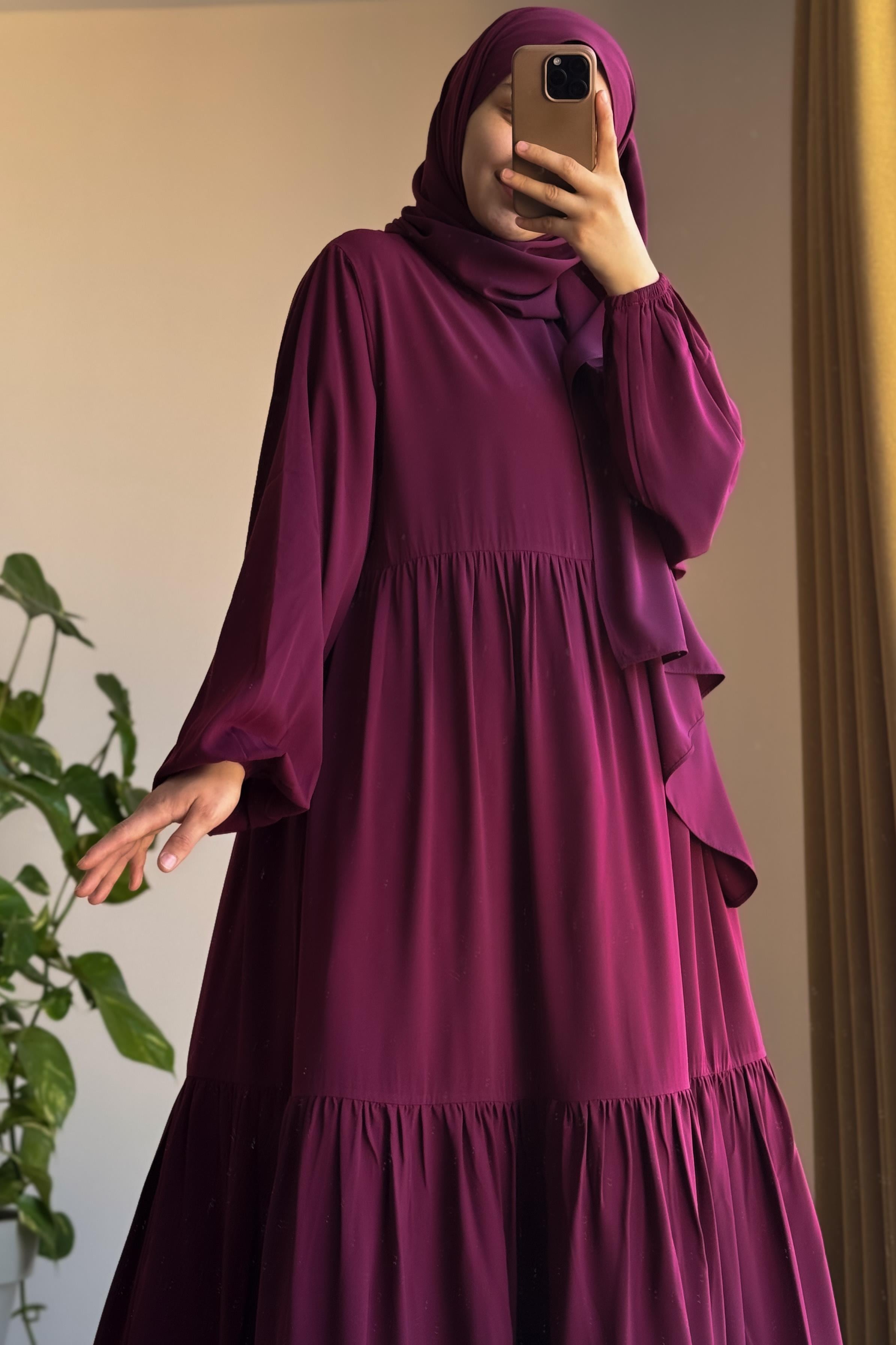 ANDE TESETTÜR, Seyyale Elbise, Seyyale Elbise- Vişne