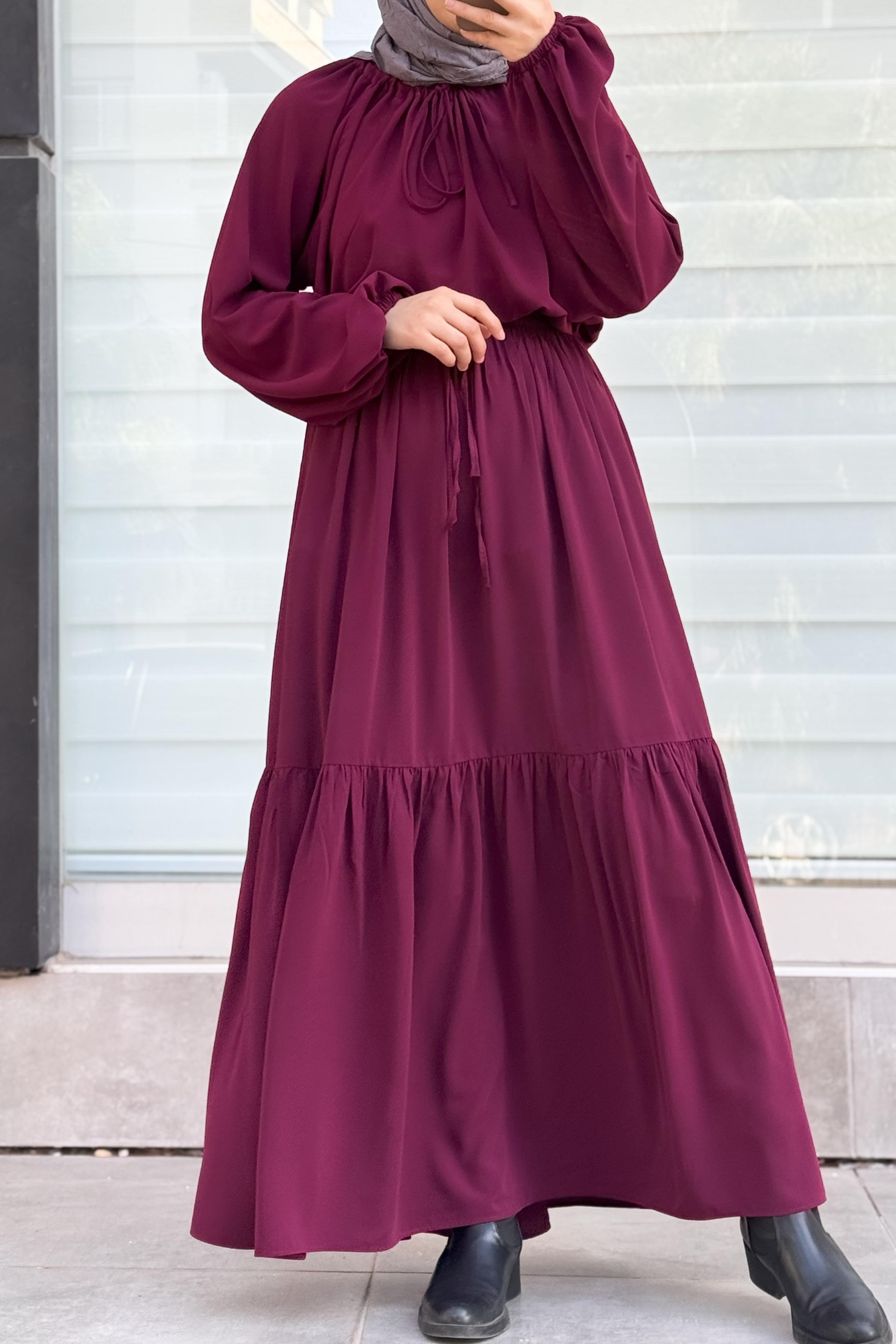ANDE TESETTÜR, Sima Etekli Takım, Sima Etekli Takım- Bordo