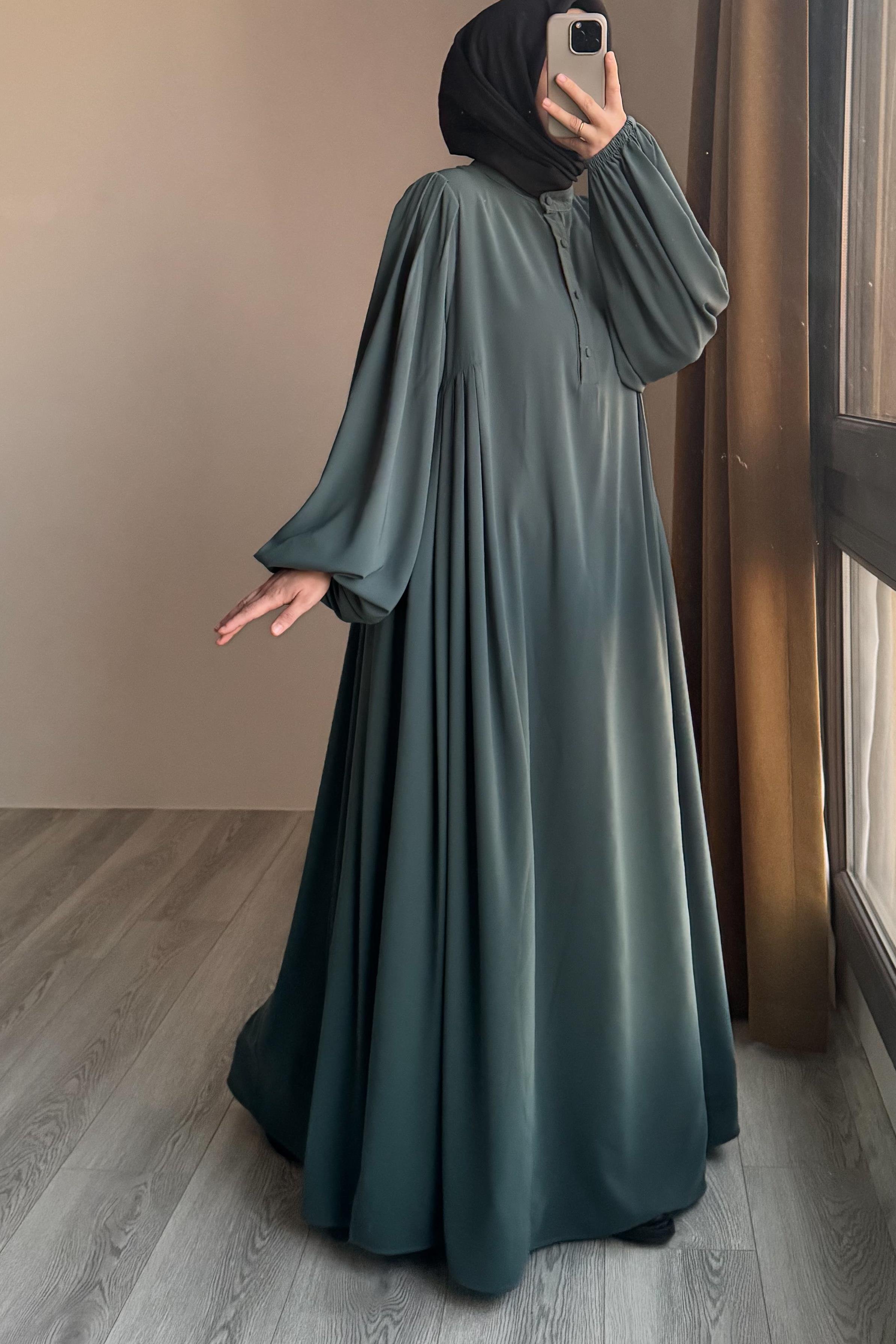 Ande Tesettür, Sofia Elbise, Sofia Elbise - Mint yeşil