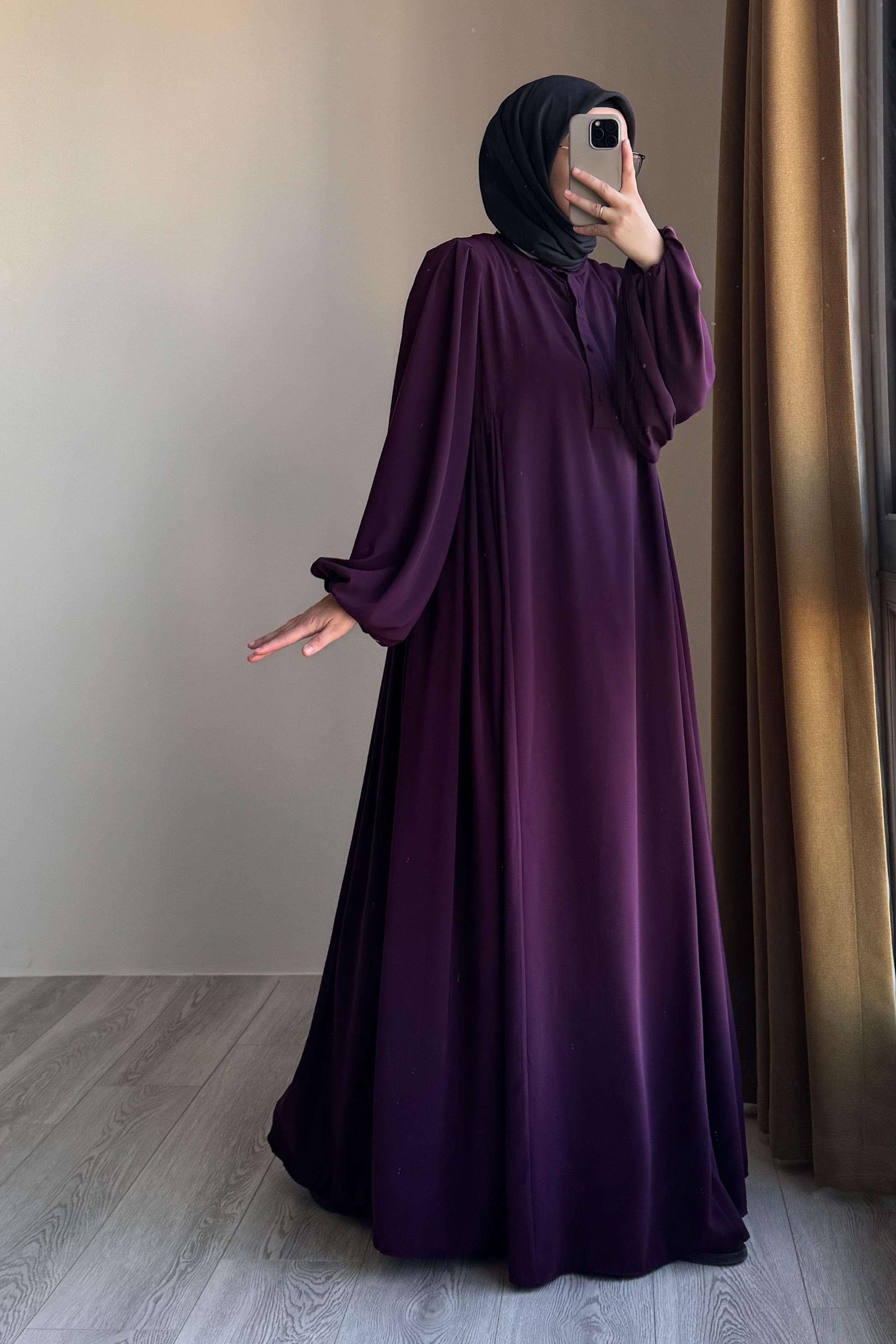 Ande Tesettür, Sofia Elbise, Sofia Elbise - Mürdüm