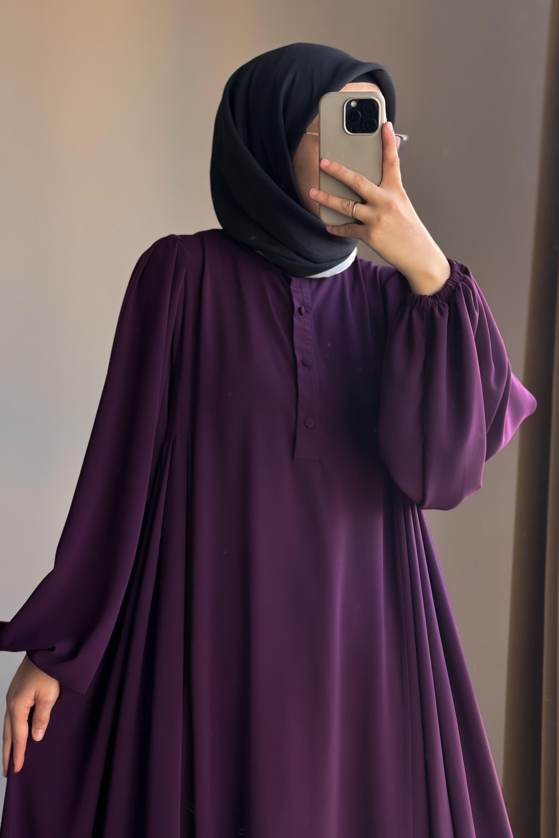 Ande Tesettür, Sofia Elbise, Sofia Elbise - Mürdüm