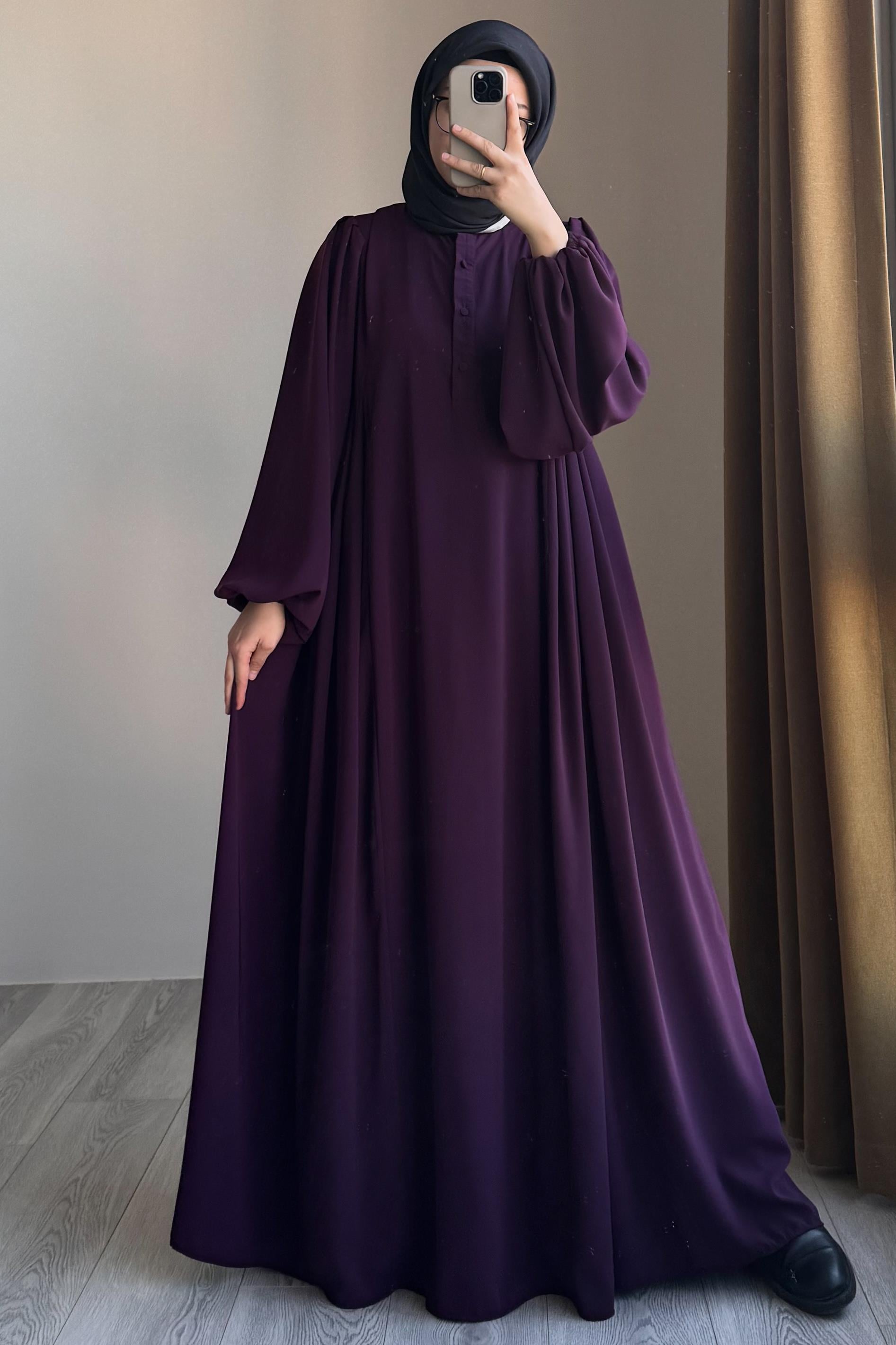 Ande Tesettür, Sofia Elbise, Sofia Elbise - Mürdüm